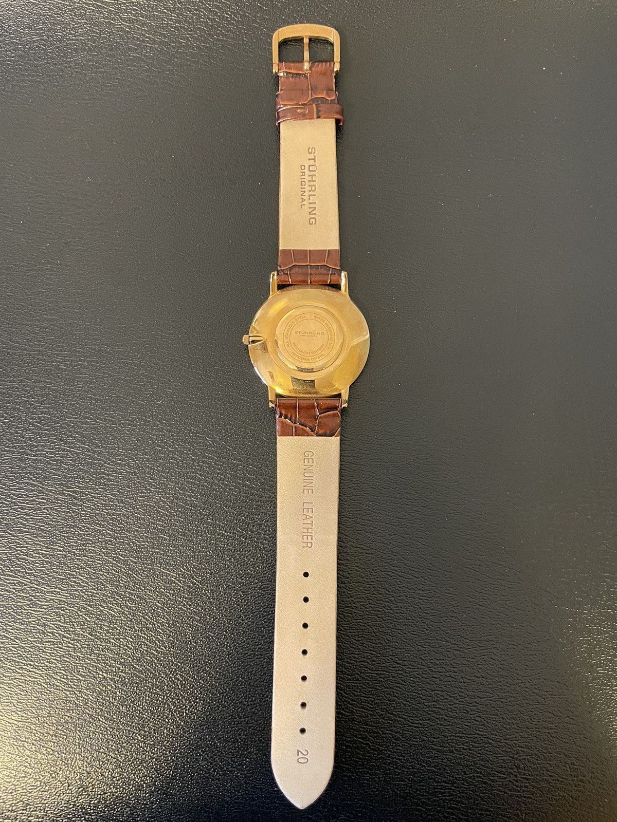 Sturhling Stuhrling Original Men’s Leather Band Watch Size ONE SIZE - 4 Thumbnail