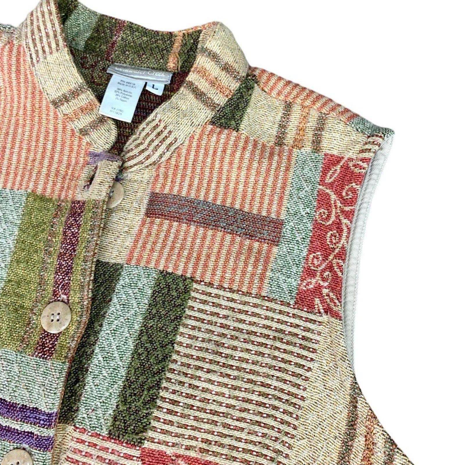 Coldwater Creek × Vintage Vintage 90s Coquette Style Vest Size L / US 10 / IT 46 - 2 Thumbnail