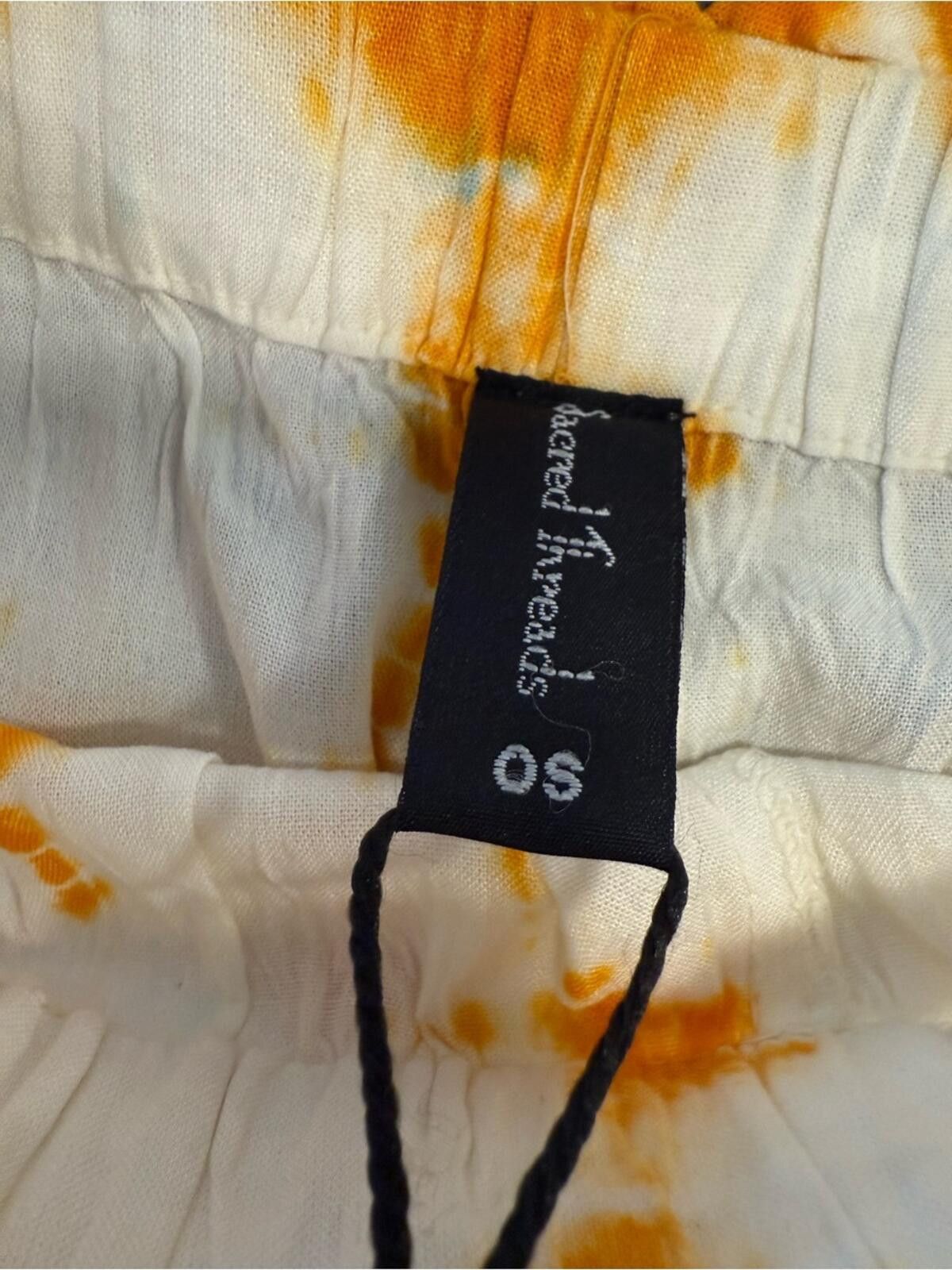 Other Sacred Threads tie dye shorts orange white pockets ruffles Size 30" / US 8 / IT 44 - 6 Thumbnail