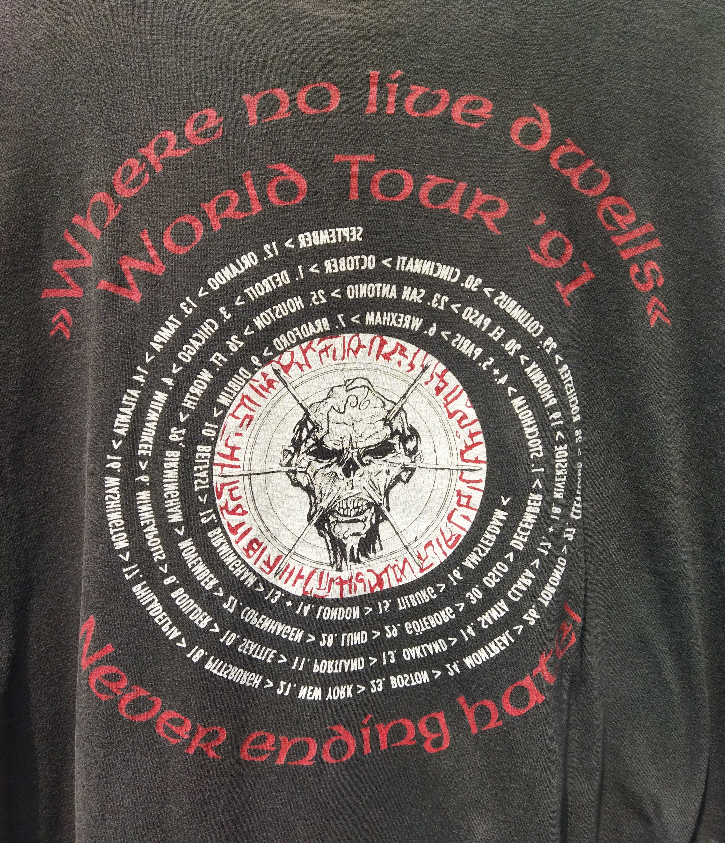 Band Tees Vintage tour 1991 UNLEASHED Size US XL / EU 56 / 4 - 4 Thumbnail