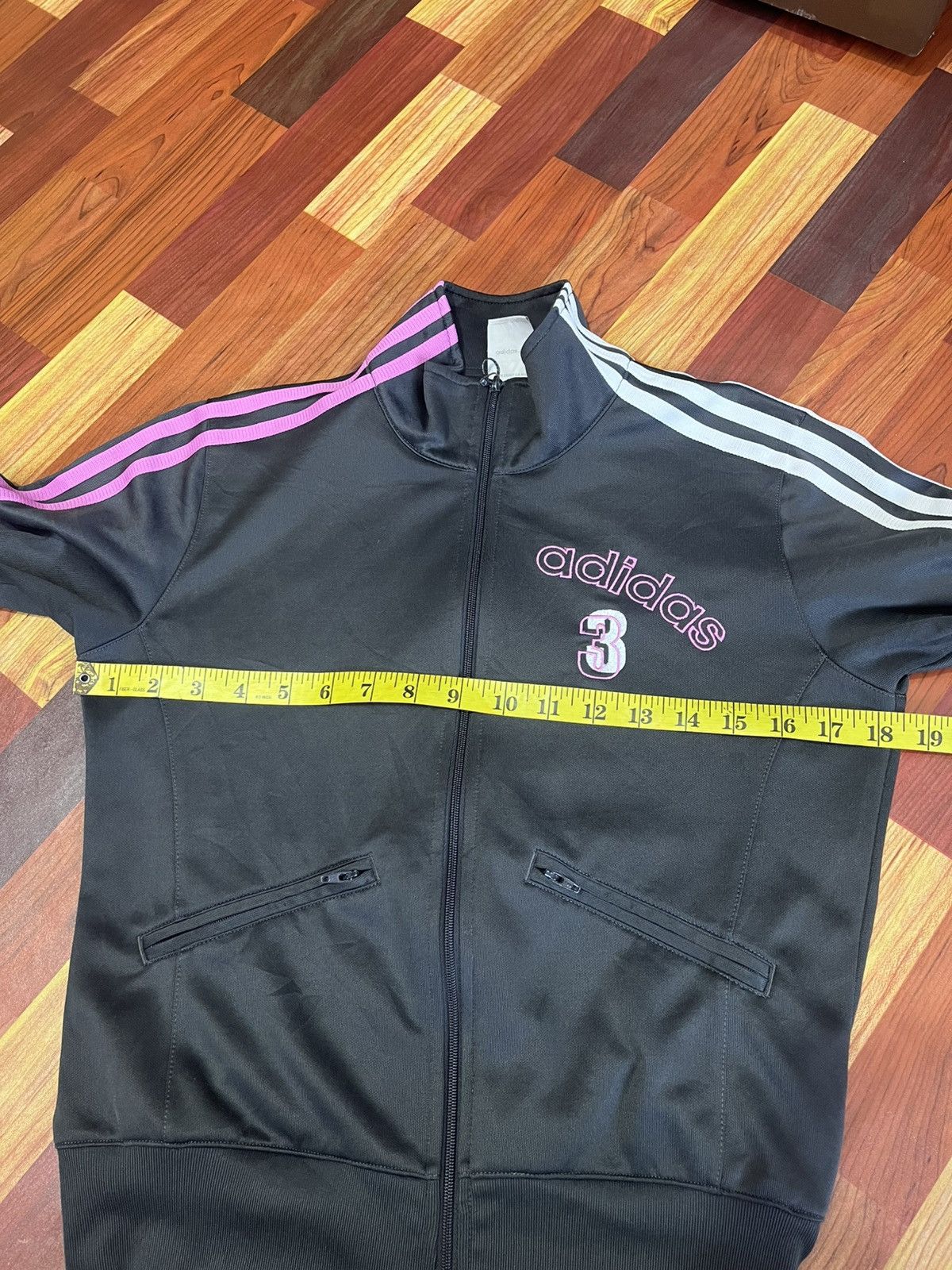 Adidas Adidas 3 Stripe Track Jacket Pink White Embroidery Size S / US 4 / IT 40 - 12 Thumbnail
