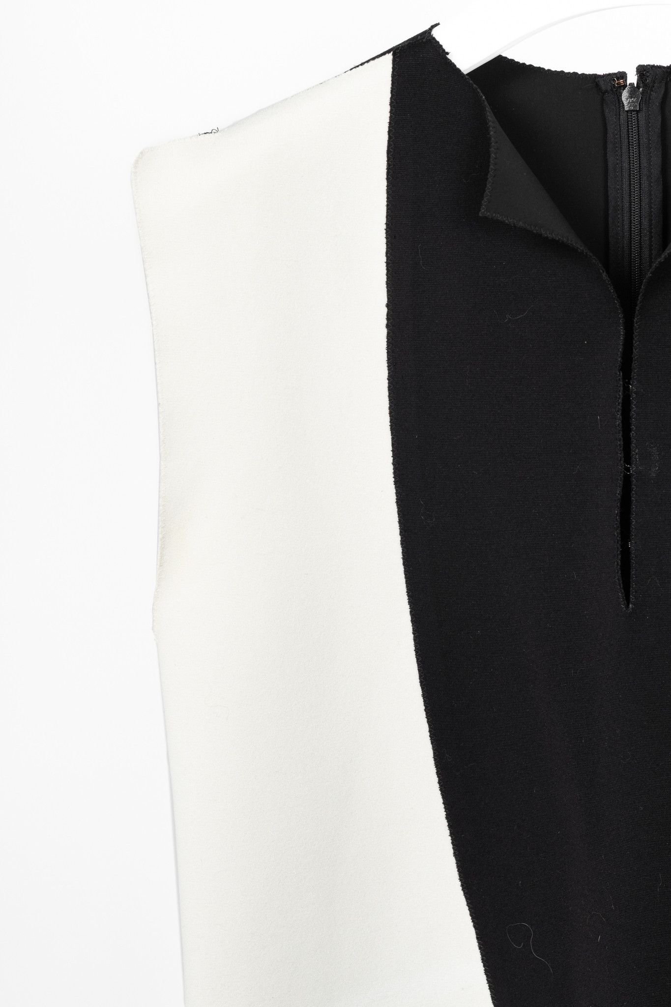Marie Saint Pierre Marie Saint Pierre Black & White Double-Jersey Mini Dress Size M / US 6-8 / IT 42-44 - 6 Thumbnail