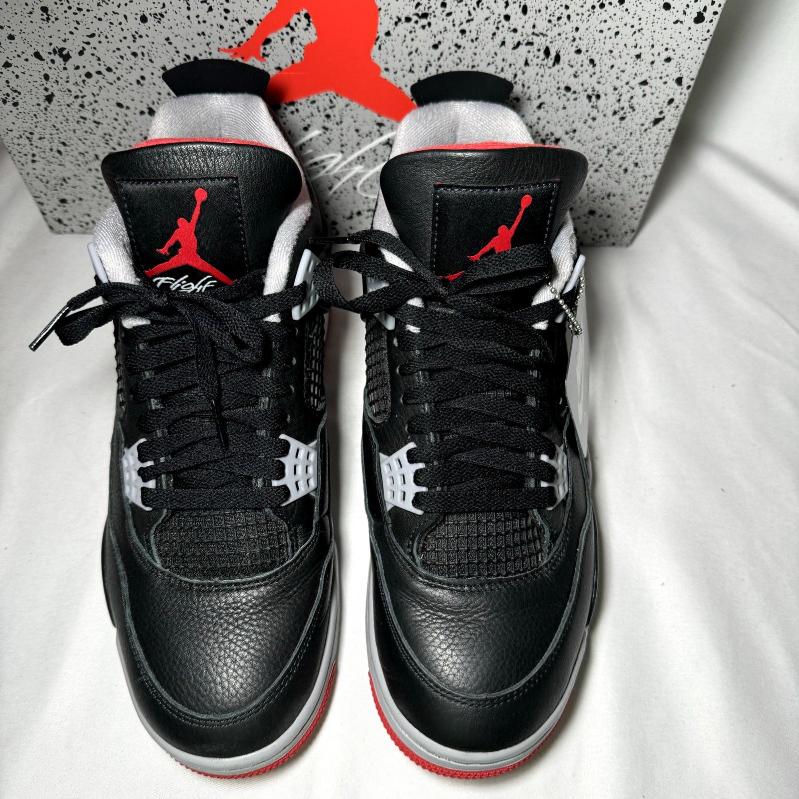Jordan Brand × Nike Size 9.5 - Air Jordan 4 Retro Bred Reimagined Men's Shoes Size US 9.5 / EU 42-43 - 3 Thumbnail