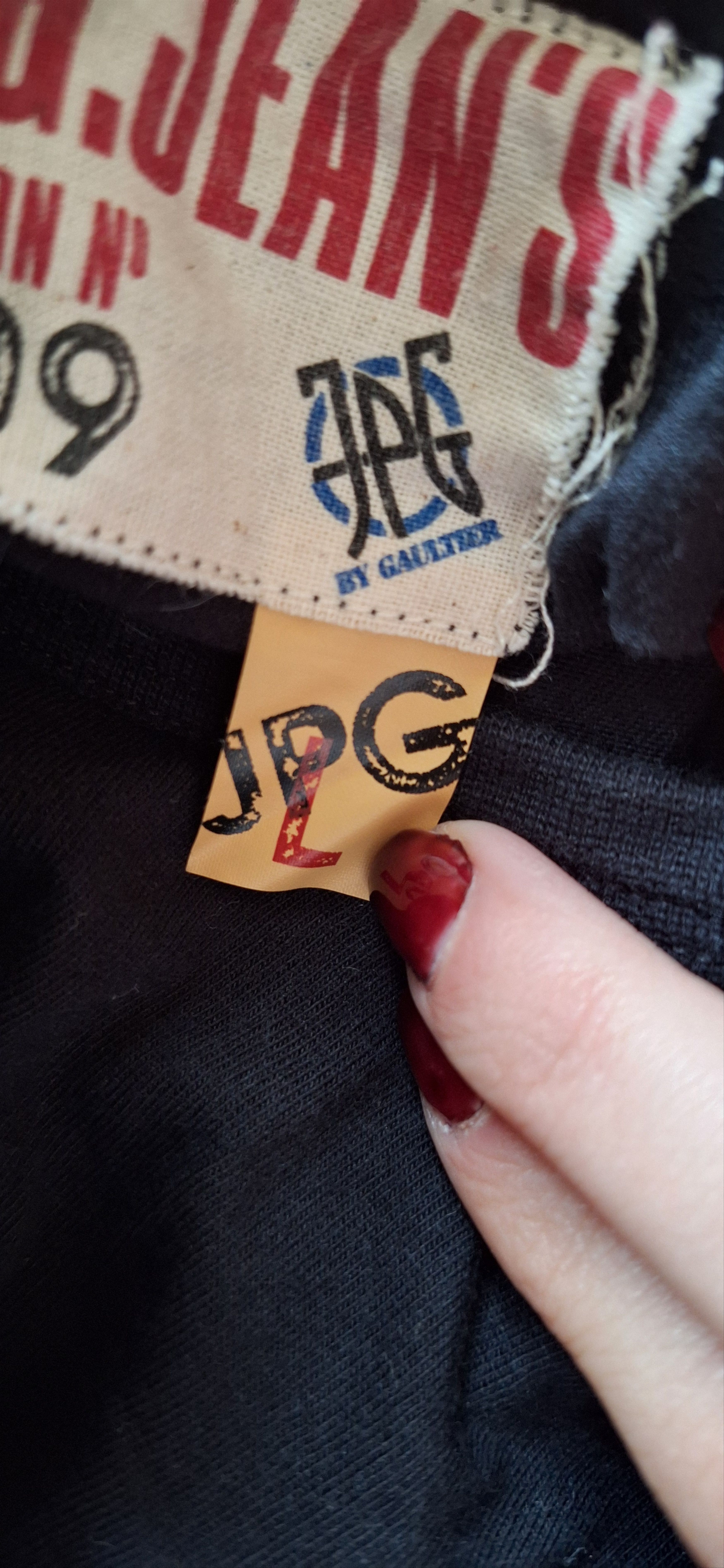Jean Paul Gaultier Crop Top – JPG Jean’s by Gaultier Collection No. 0009. Size L / US 10 / IT 46 - 8 Thumbnail