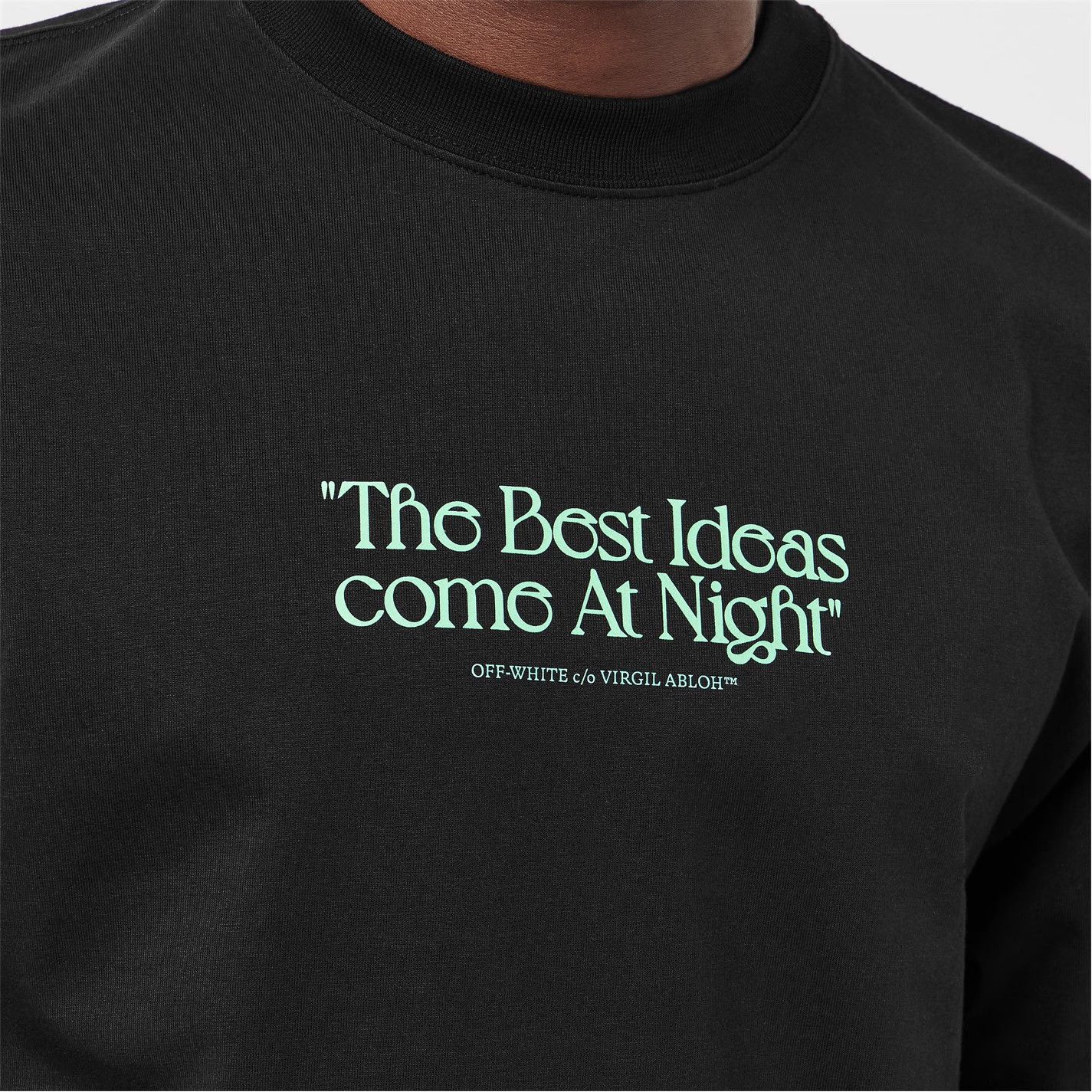 Off-White o1g2r1mq0226 Best Ideas Crew Neck T-Shirt In Black Size US S / EU 44-46 / 1 - 5 Thumbnail