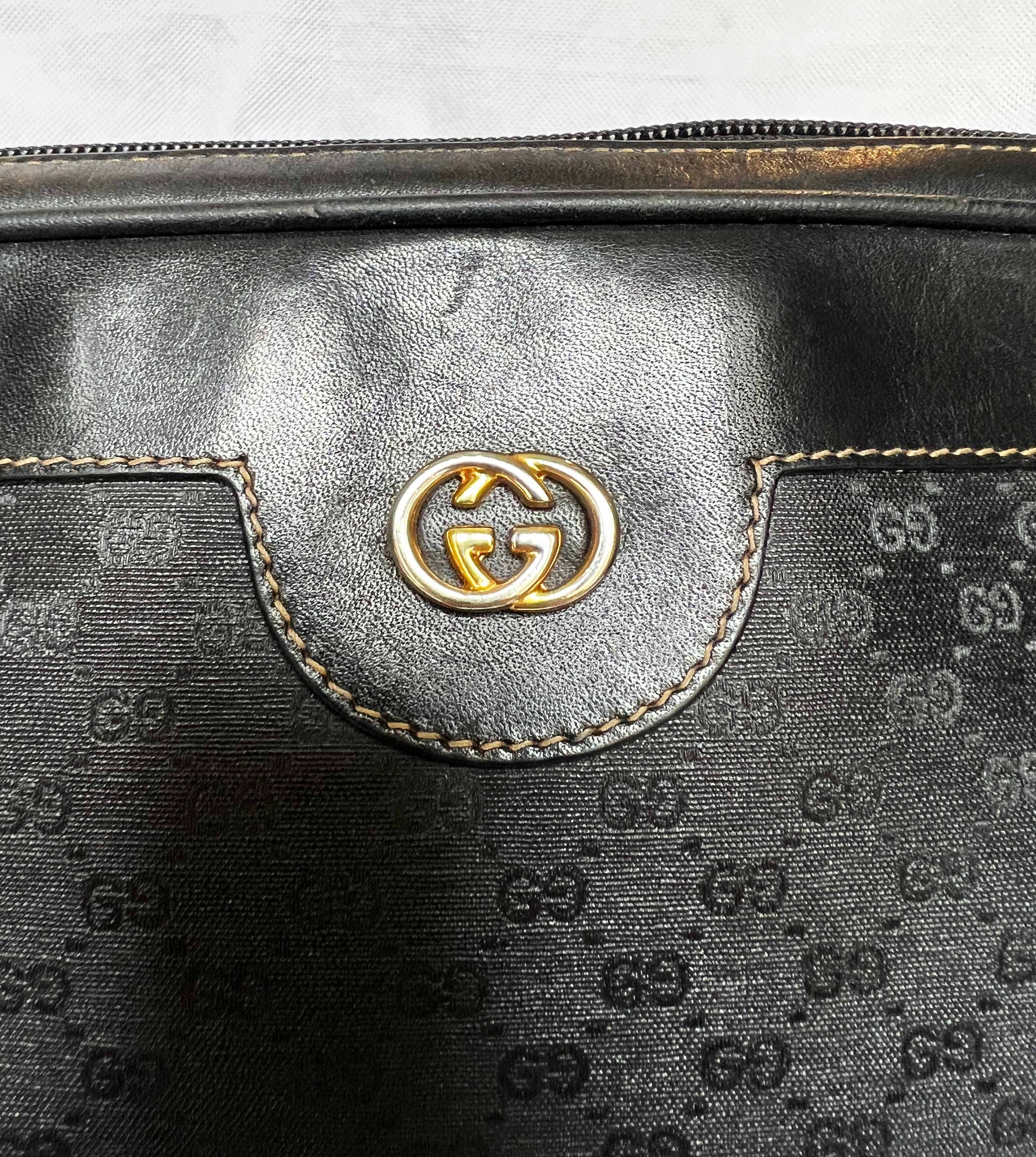Gucci Gucci vintage Monogram black canvas bag. Size ONE SIZE - 6 Thumbnail