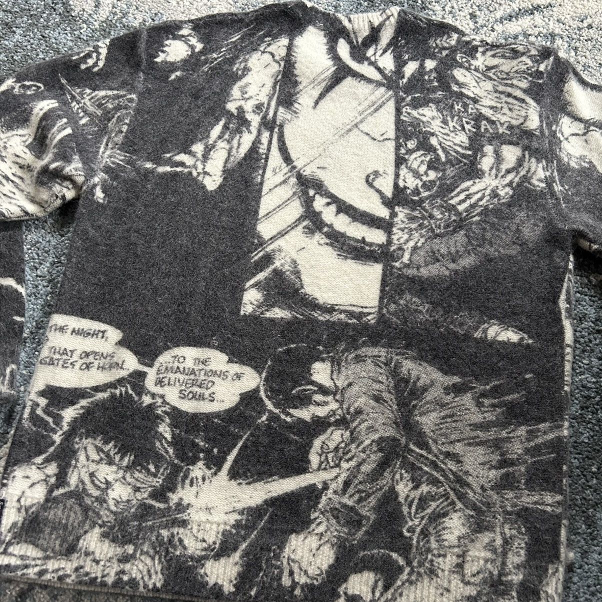 Supreme FALL WiNTER 2021 THE CROW MOHAiR KNiT CREWNECK SWEATER MANGA Size US S / EU 44-46 / 1 - 14 Thumbnail