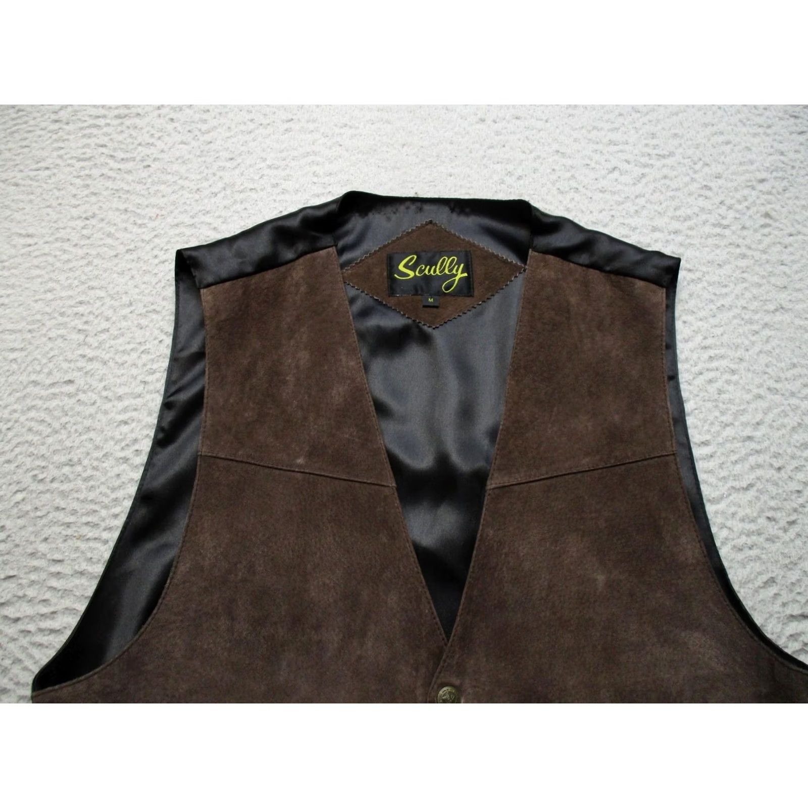 Scully Scully Mens Vest Brown Suede, Regular Fit, 3 Piece Suit Size US M / EU 48-50 / 2 - 2 Thumbnail