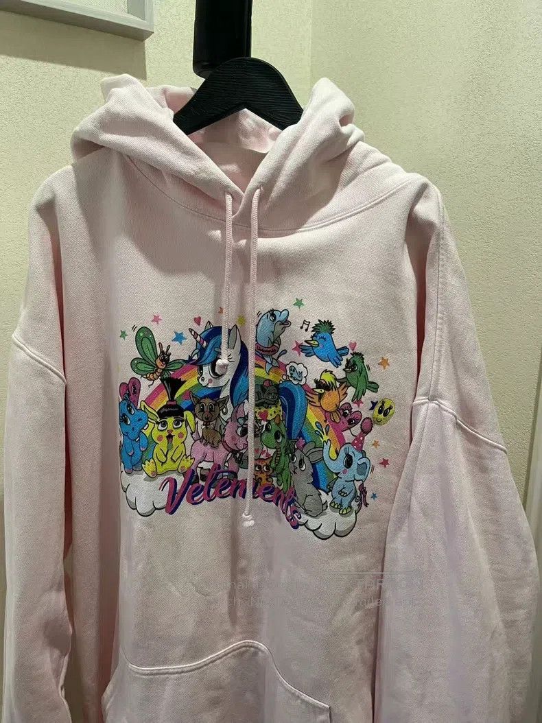 Vetements Vetements Pink My Little Pony Unicorn Hooded Sweatshirt Size US XS / EU 42 / 0 - 3 Thumbnail