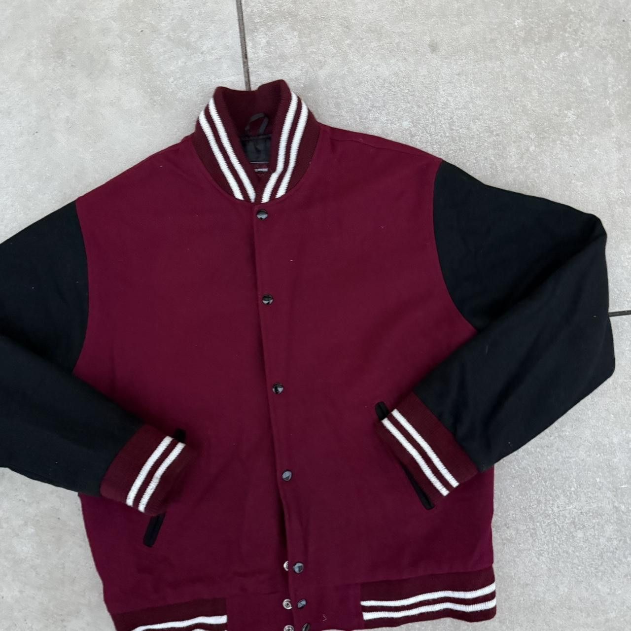 Vintage Varsity Vintage 90s Wool Jacket Retro Size US XL / EU 56 / 4 - 4 Thumbnail