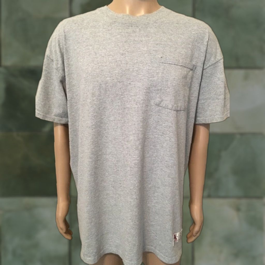 Vintage VINTAGE 90s DAC Athletic Club Pocket T Shirt Gray USA Made Size XL Athletic Wear Shirt Mens 90s Size US XL / EU 56 / 4 - 1 Thumbnail