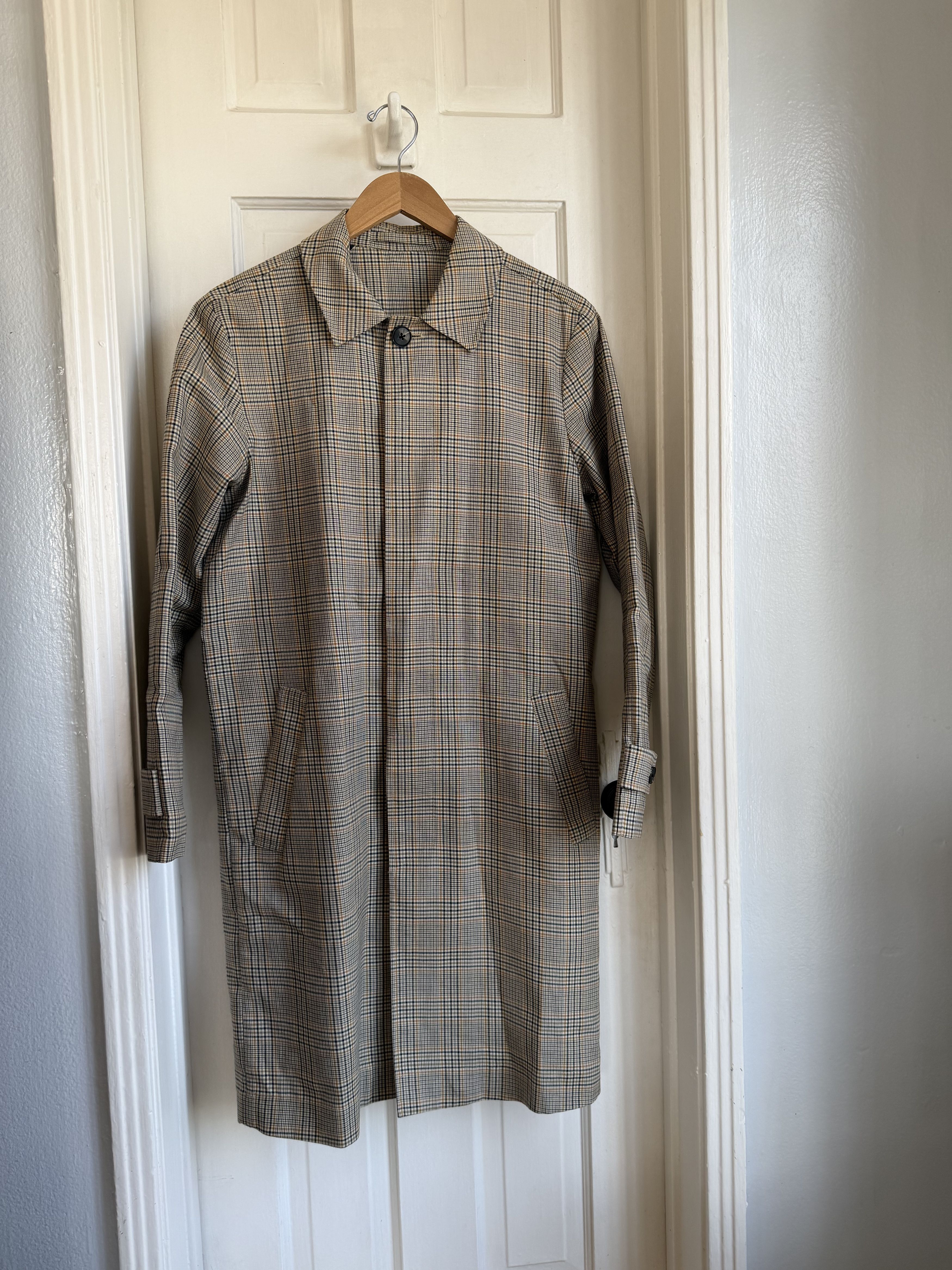 Selected Homme Selected Homme Check Light Overcoat Size US S / EU 44-46 / 1 - 1 Thumbnail