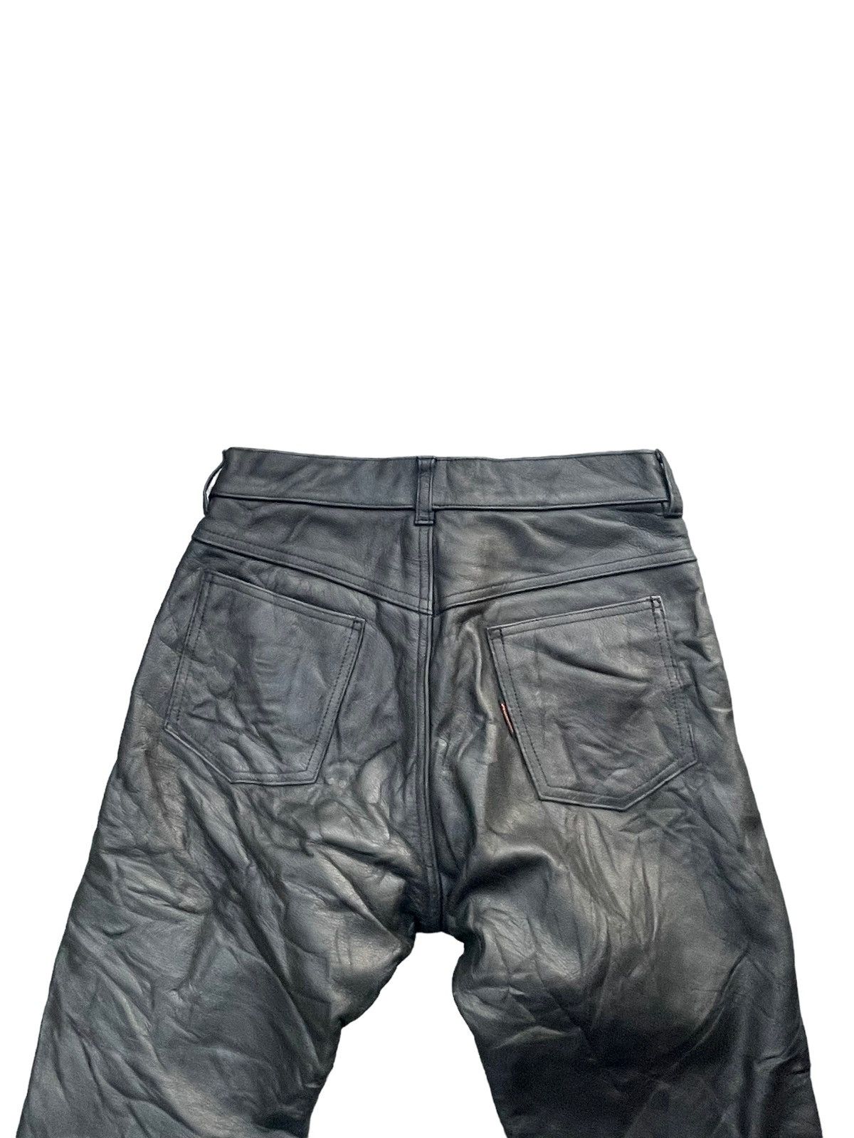 Japanese Brand Vintage Rookie Leather Pant Size US 28 / EU 44 - 7 Thumbnail