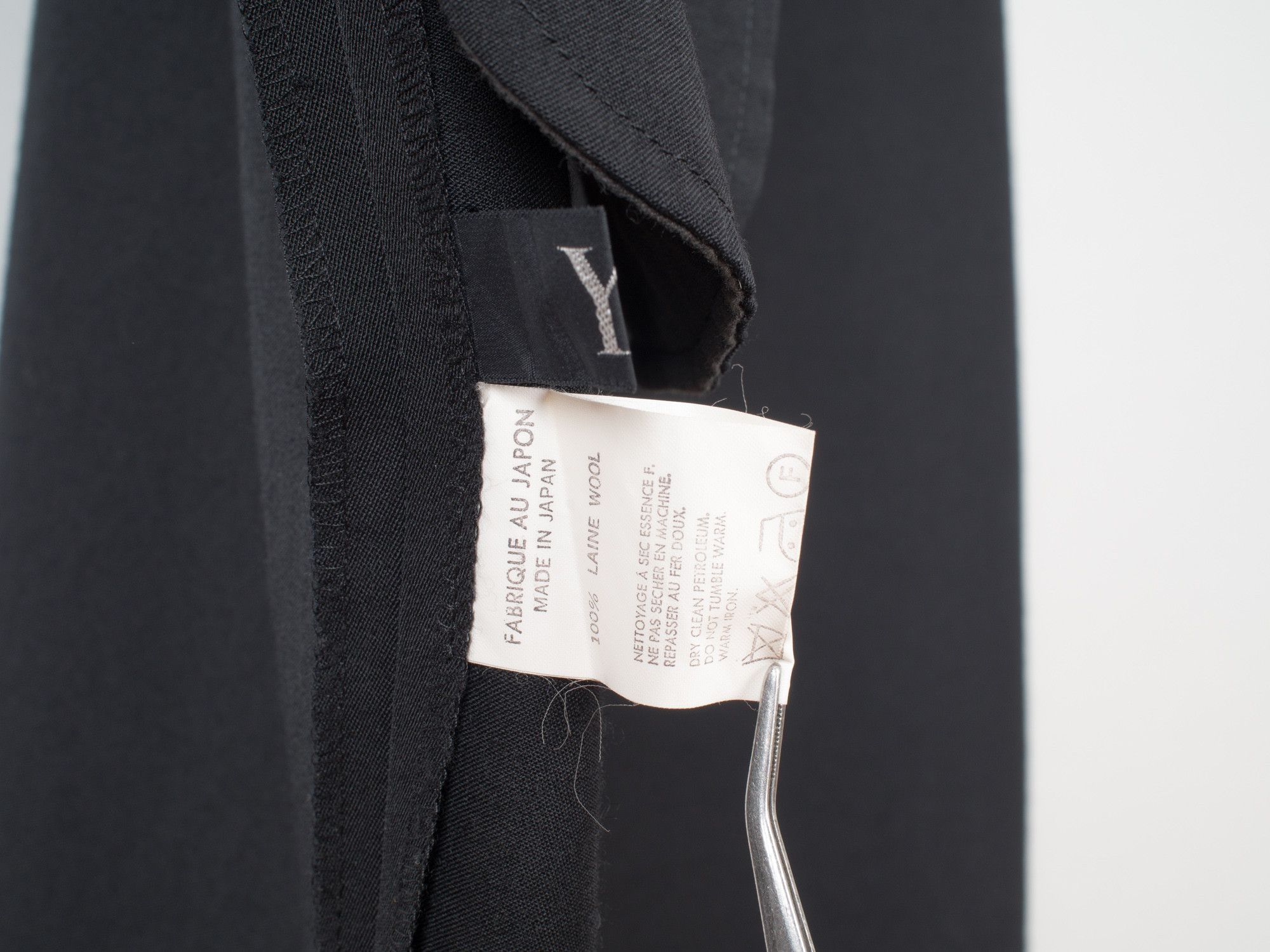 Y's × Yohji Yamamoto Wool Garbadine Bias Cut Oversized Dress W/ Belt Size M / US 6-8 / IT 42-44 - 12 Thumbnail
