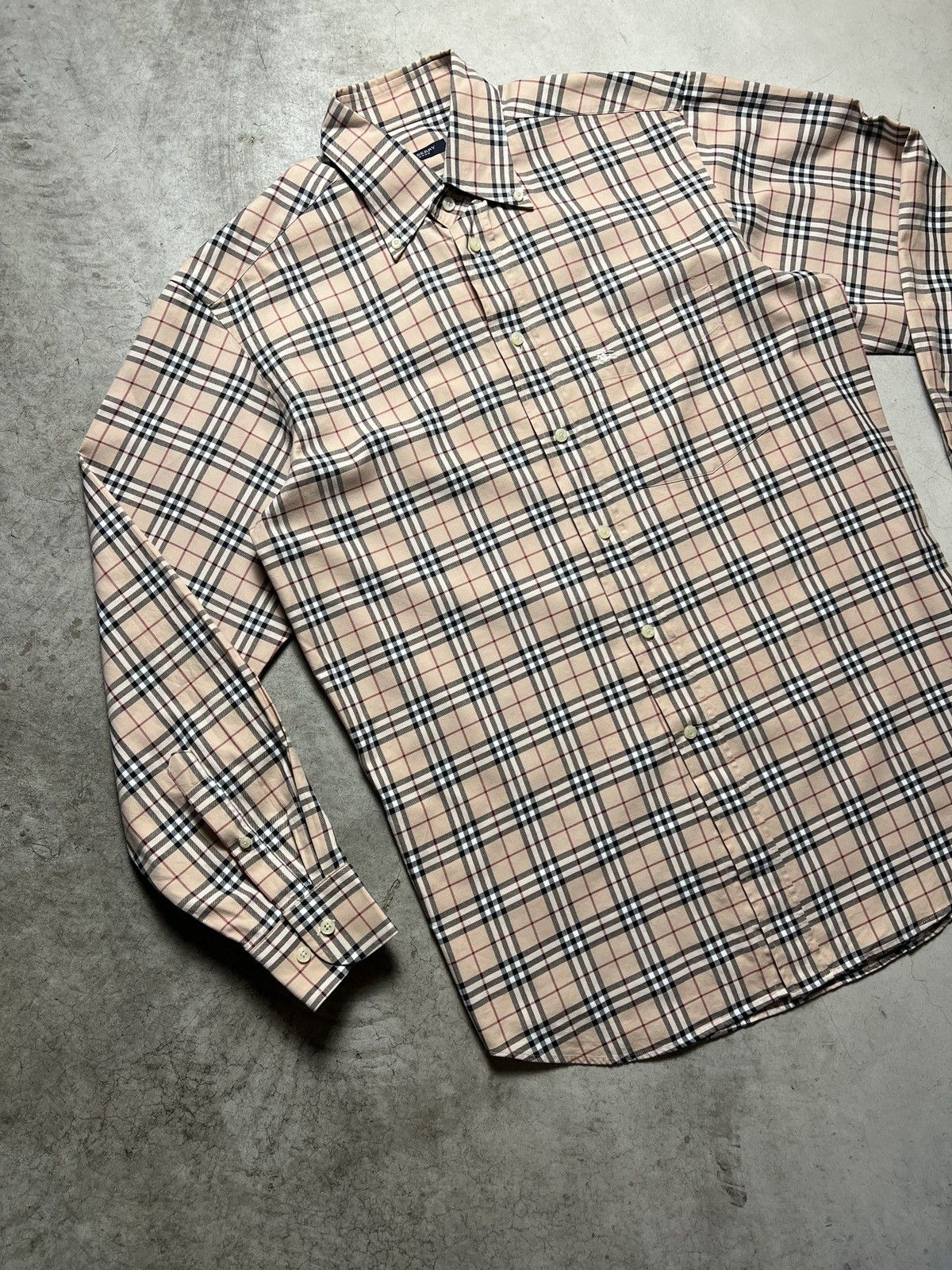 Burberry Burberry Vintage Checkered Shirt Size US L / EU 52-54 / 3 - 2 Thumbnail