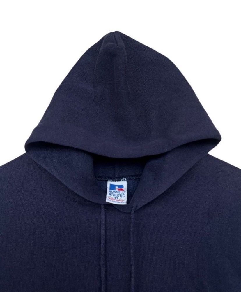 Russell Athletic Vintage 90s Russell Athletics Baggy Blue Hoodie Made in USA Size US M / EU 48-50 / 2 - 2 Thumbnail