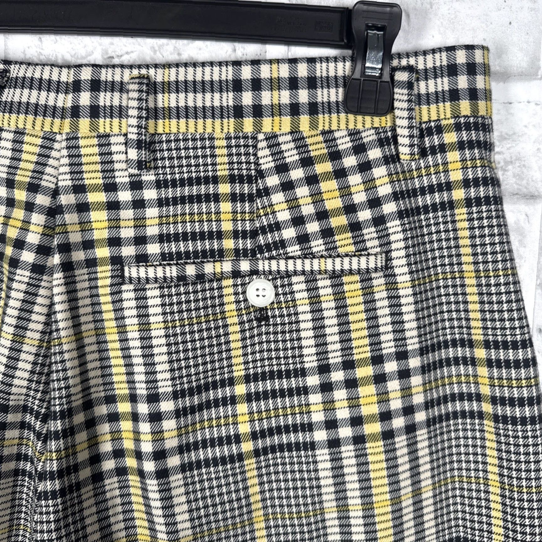 Vintage Nöak Plaid Pants Mens 30x30 Dress Pants Golf Yellow Regular 30in Inseam Size US 30 / EU 46 - 3 Thumbnail