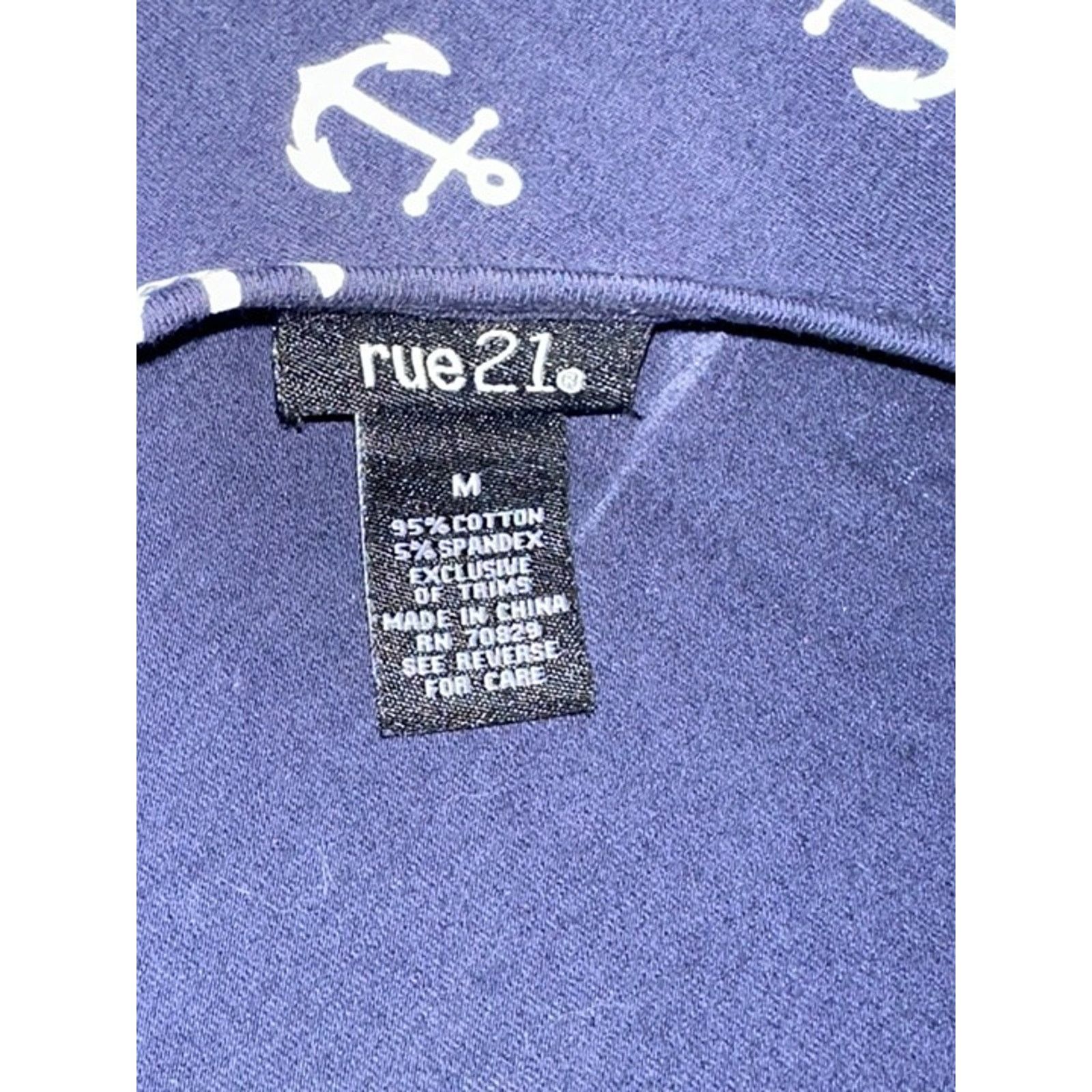 rue21 Rue 21 Navy Anchor Sailor Dress Long Sleeve Bow Size Medium Size M / US 6-8 / IT 42-44 - 3 Thumbnail