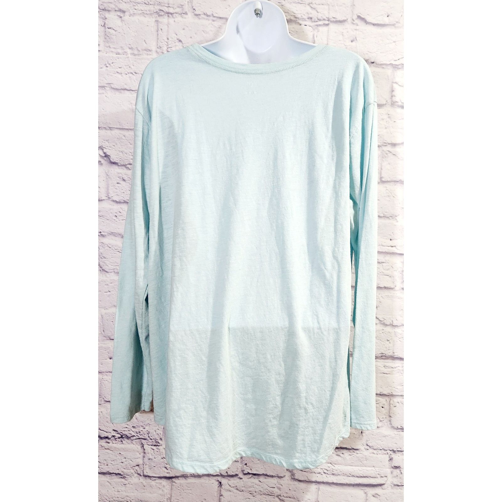 Other A.N.A. Light Green Heathered Long Sleeve Top XL Lightweight Size XL / US 12-14 / IT 48-50 - 3 Thumbnail
