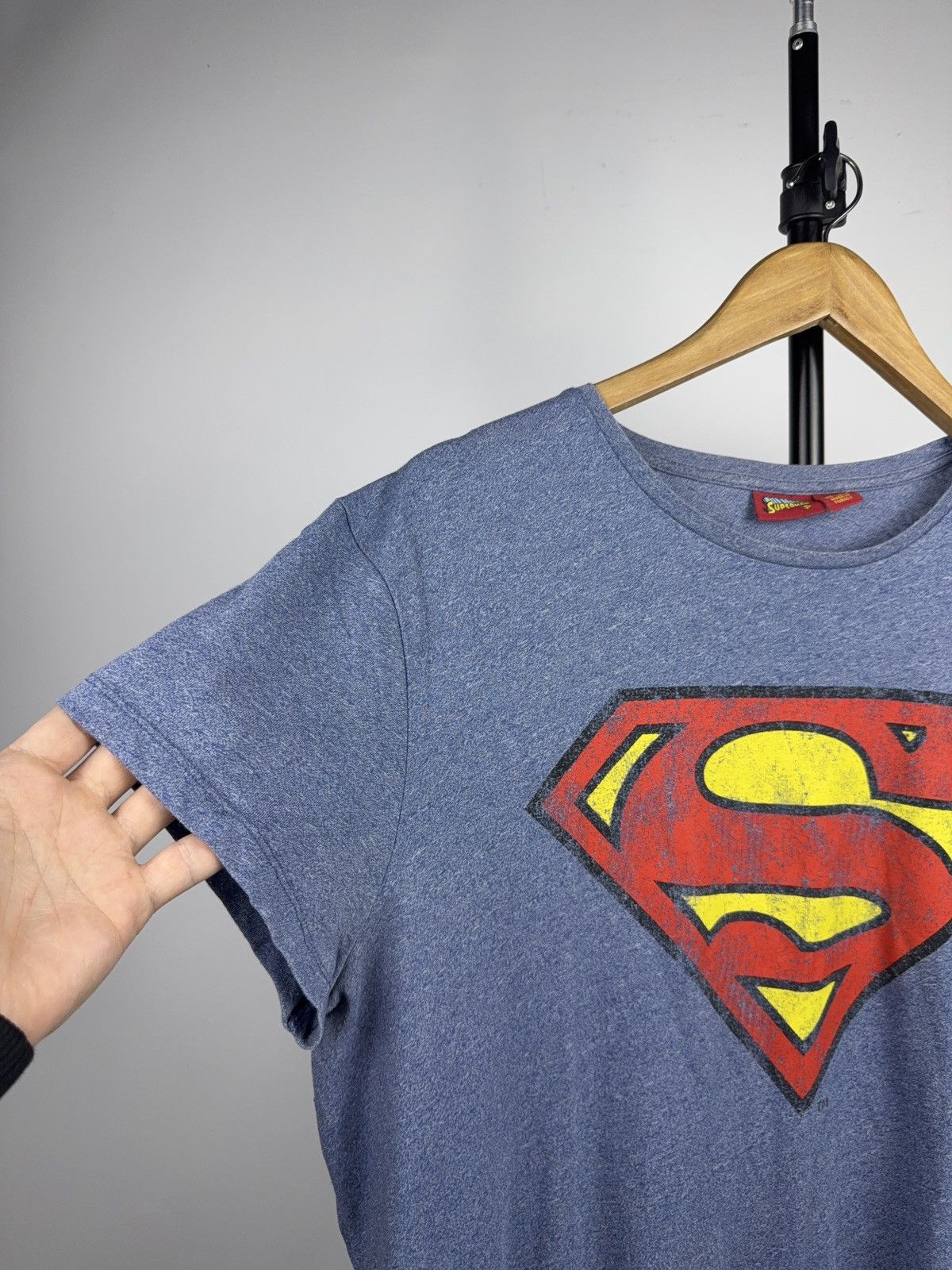 DC Comics 2018 Superman DC Comics Movie Heather Blue Logo Tee T Shirt Size US L / EU 52-54 / 3 - 3 Thumbnail