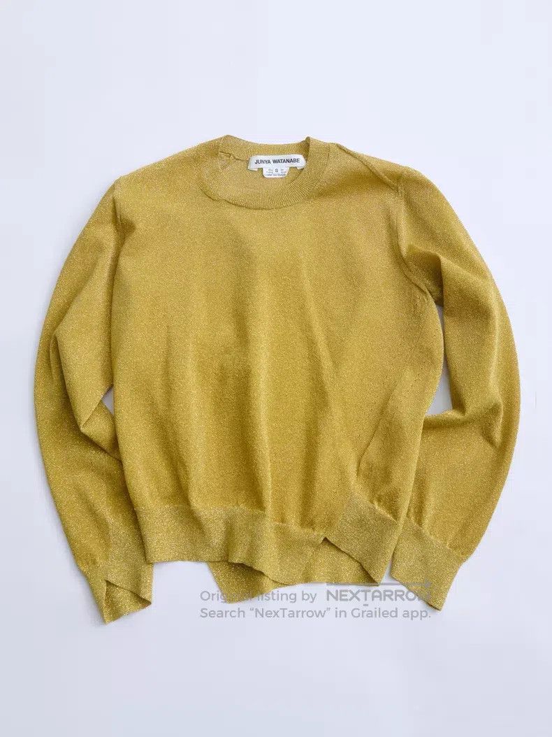 Junya Watanabe Junya Watanabe Metallic Knit Asymmetric Top Size S / US 4 / IT 40 - 7 Thumbnail