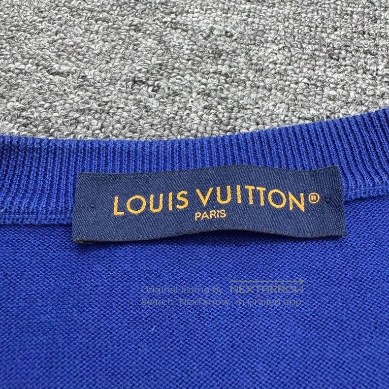 Louis Vuitton Louis Vuitton LV Slogan Intarsia Knit Tee. Size US XL / EU 56 / 4 - 4 Thumbnail