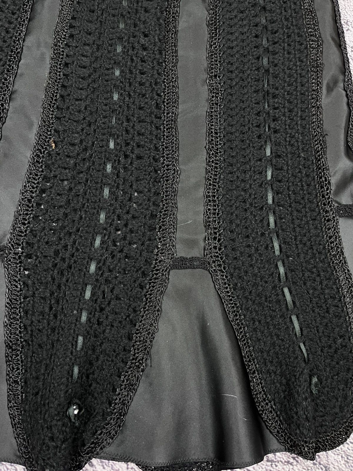 Japanese Brand Vintage Gothic Handmade Maxi Skirt knit web mesh Size 32" / US 10 / IT 46 - 7 Thumbnail