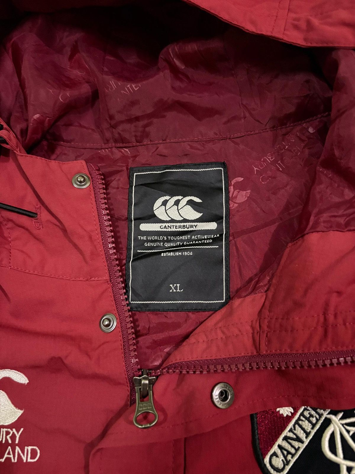 Vintage Canterburry Anorak Jacket With Hoodie Design
