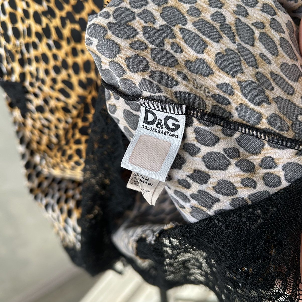 Dolce & Gabbana Y2K Dolce & Gabbana Leopard Print Tank Top Size L / US 10 / IT 46 - 7 Thumbnail