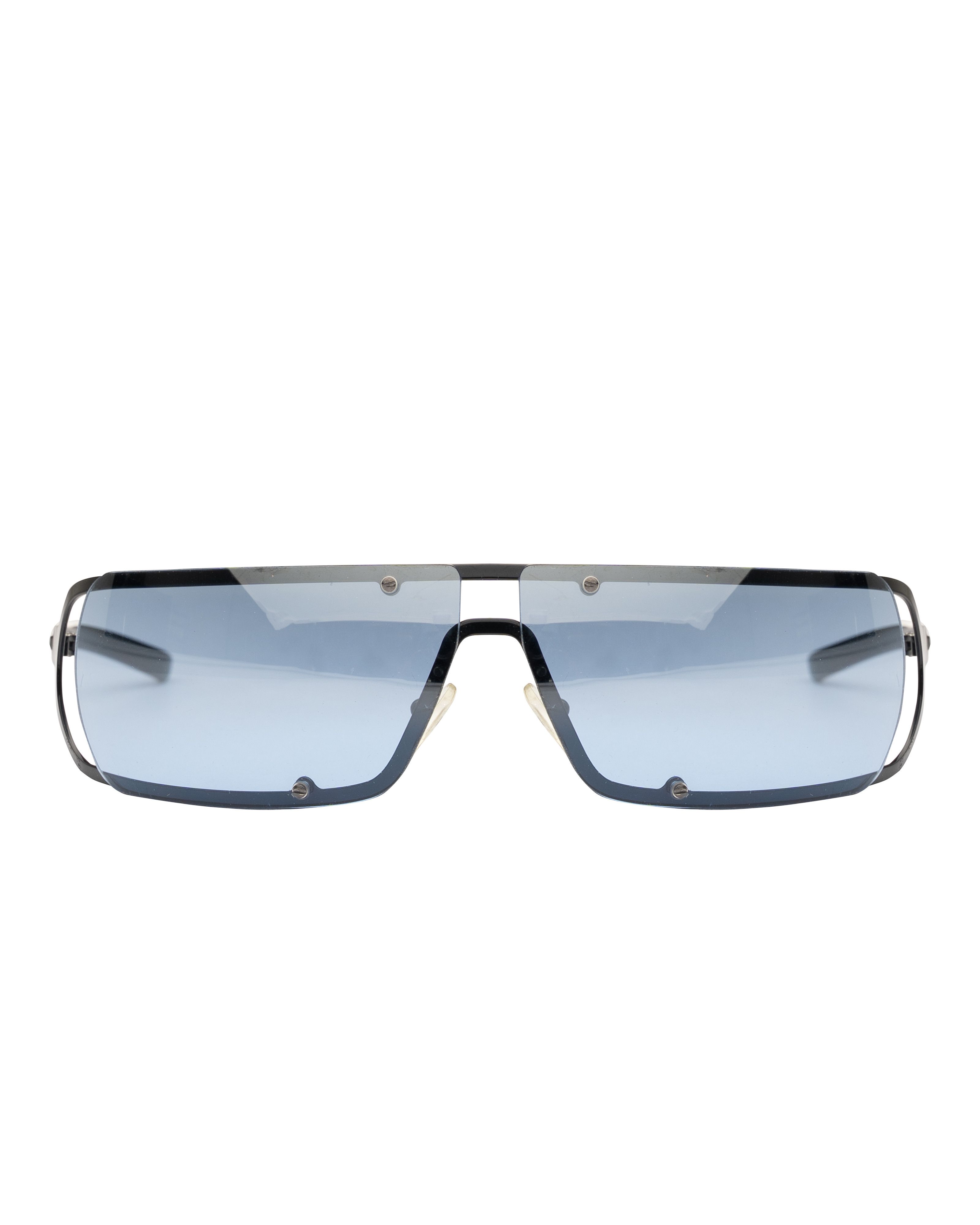 Diesel Diesel '90s Blue Lens Black Frame Cut-Outs Sunglasses Size ONE SIZE - 1 Thumbnail