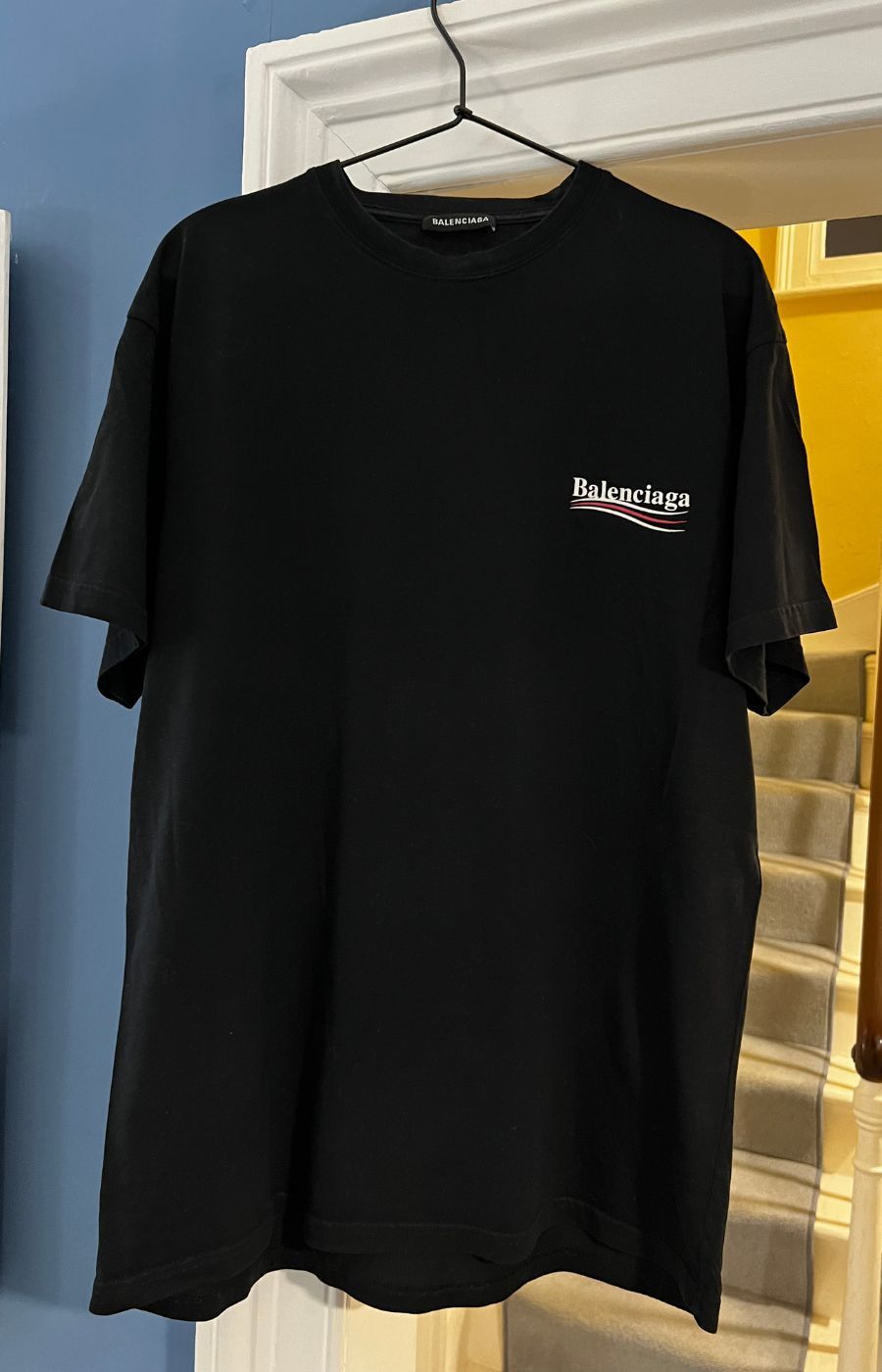 Balenciaga BALENCIAGA Oversized embroidered cotton-jersey T-shirt Size US XS / EU 42 / 0 - 2 Thumbnail