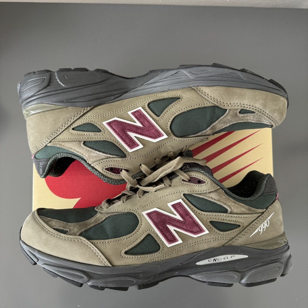 New Balance New Balance MADE in USA 990v3 Olive size 13 Size US 13 / EU 46 - 1 Thumbnail