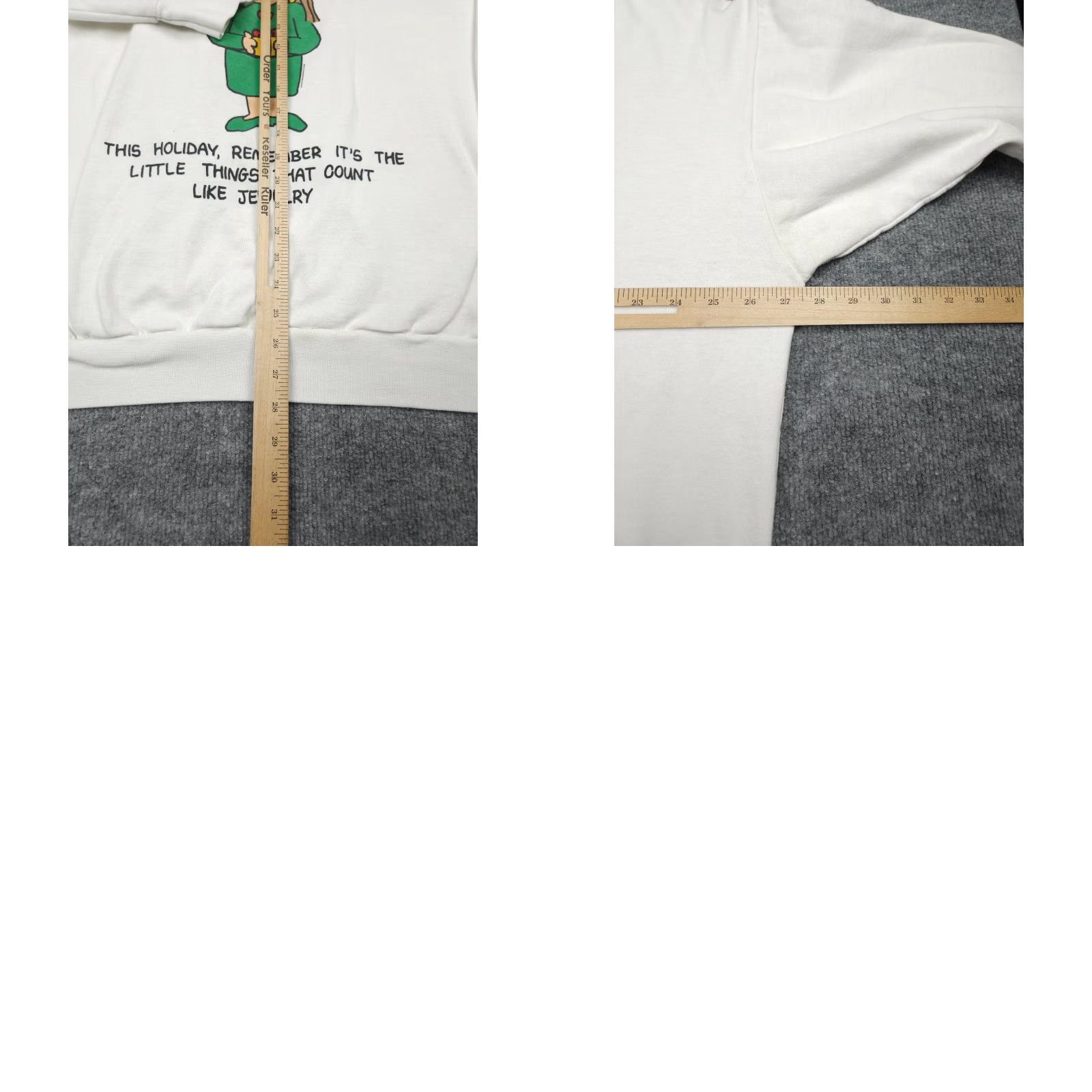 Vintage VINTAGE Cathy Christmas Crewneck Sweatshirt 3X White Women Pullover Winter Long Sleeve Crew Neck Cartoon Size XXL / US 16-18 / IT 52-54 - 9 Thumbnail