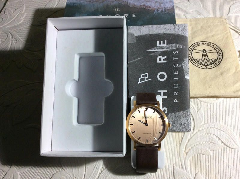 Designer Shore Projects Watch rose gold dial Brown Strap - Unisex Size ONE SIZE - 11 Thumbnail