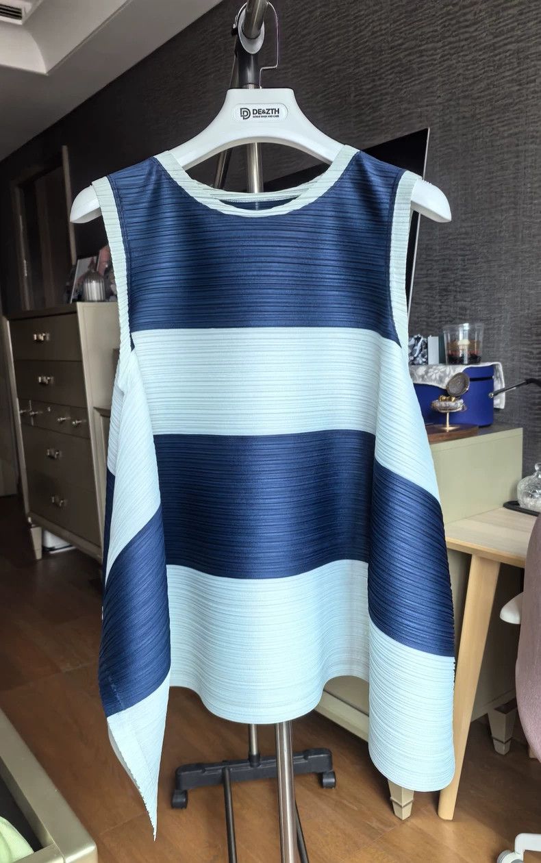 Issey Miyake issey miyake size:5 Horizontal striped vest Size XXS / US 00 / IT 34 - 4 Thumbnail