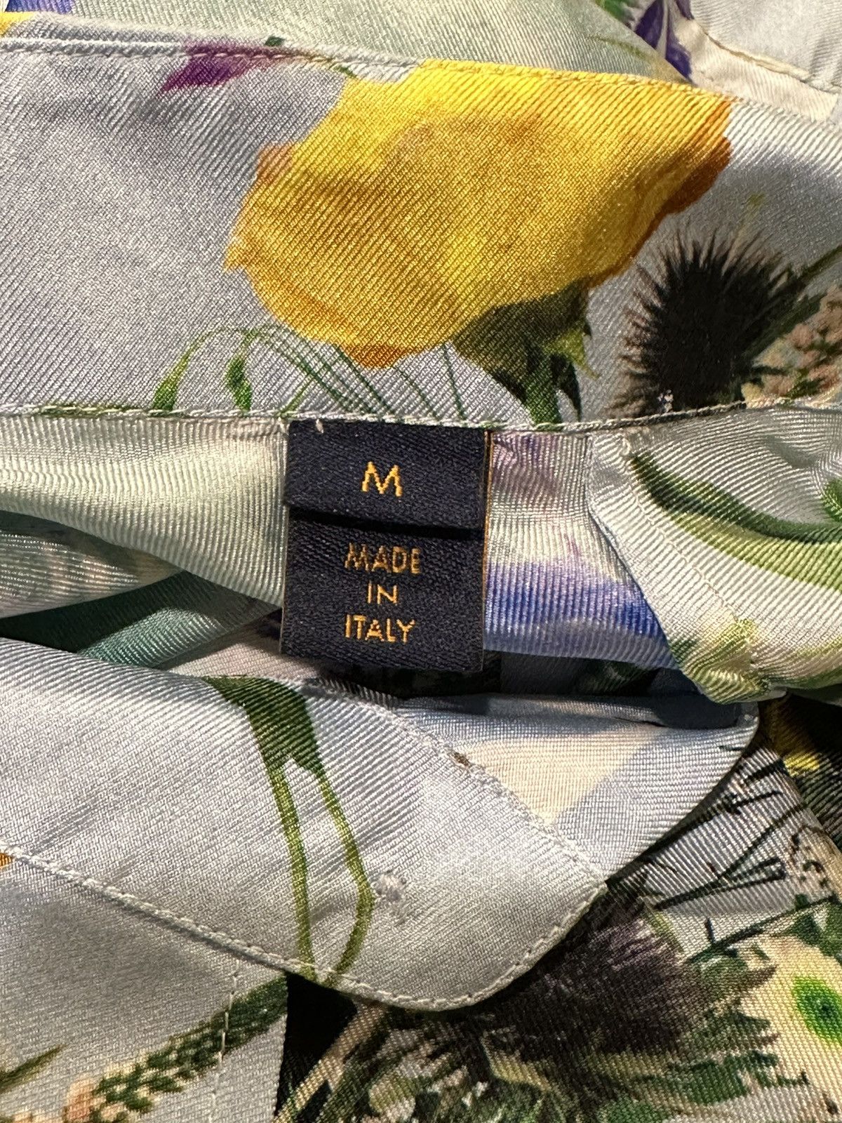 Louis Vuitton Louis Vuitton Virgil Abloh SS20 Floral Silk Button Up Shirt Size US M / EU 48-50 / 2 - 14 Thumbnail