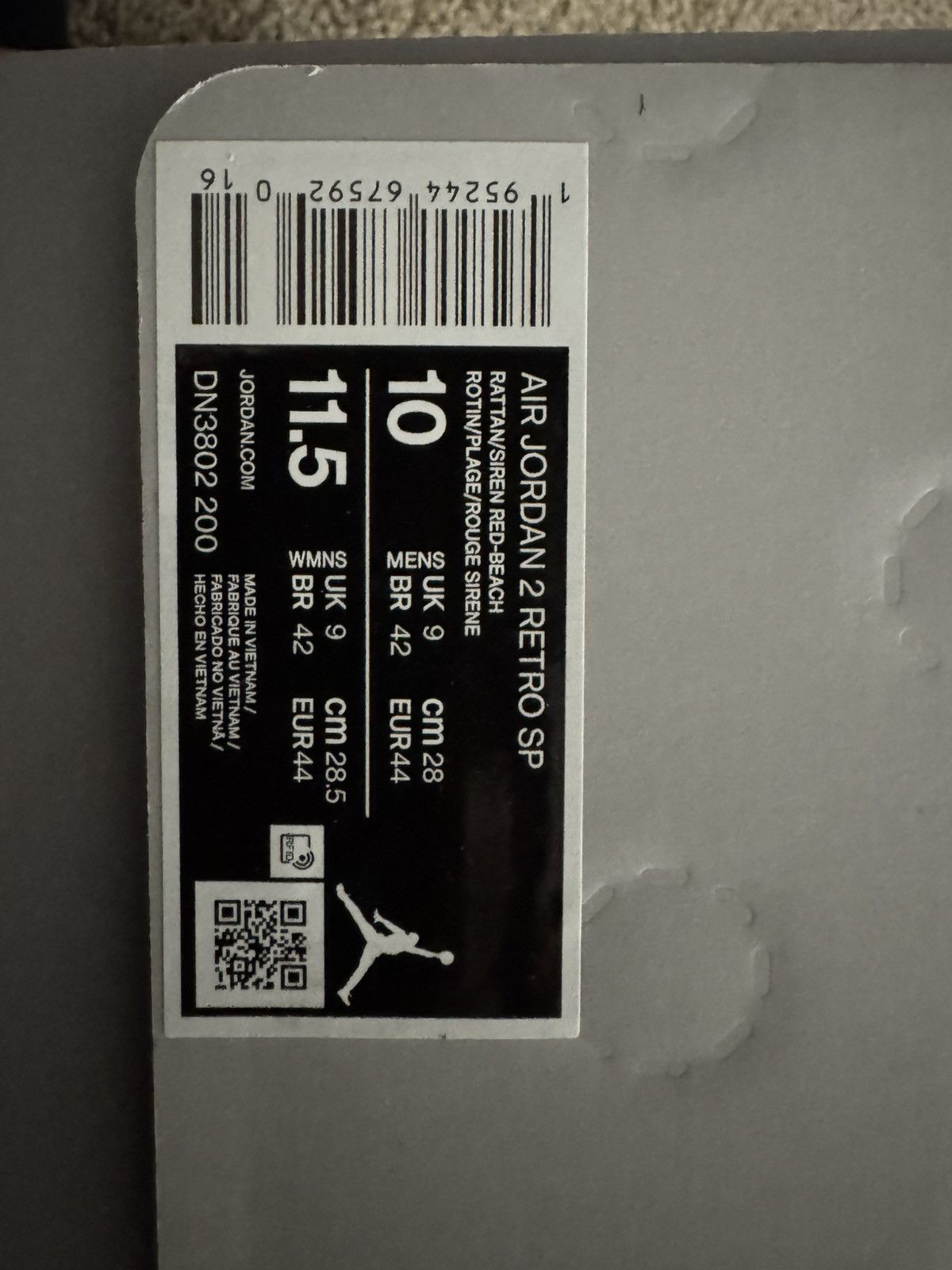 Jordan Brand × Union LA Jordan 2 Retro SP - Union Rattan Size US 10 / EU 43 - 8 Thumbnail