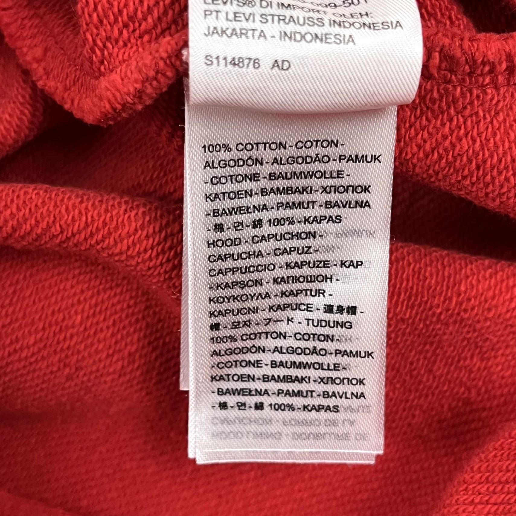 Levi's VINTAGE Levi's Hoodie Shirt Mens Medium Red Dragon Embroidered AOP Lunar 90s Style Men's Hoodie Size US M / EU 48-50 / 2 - 7 Thumbnail
