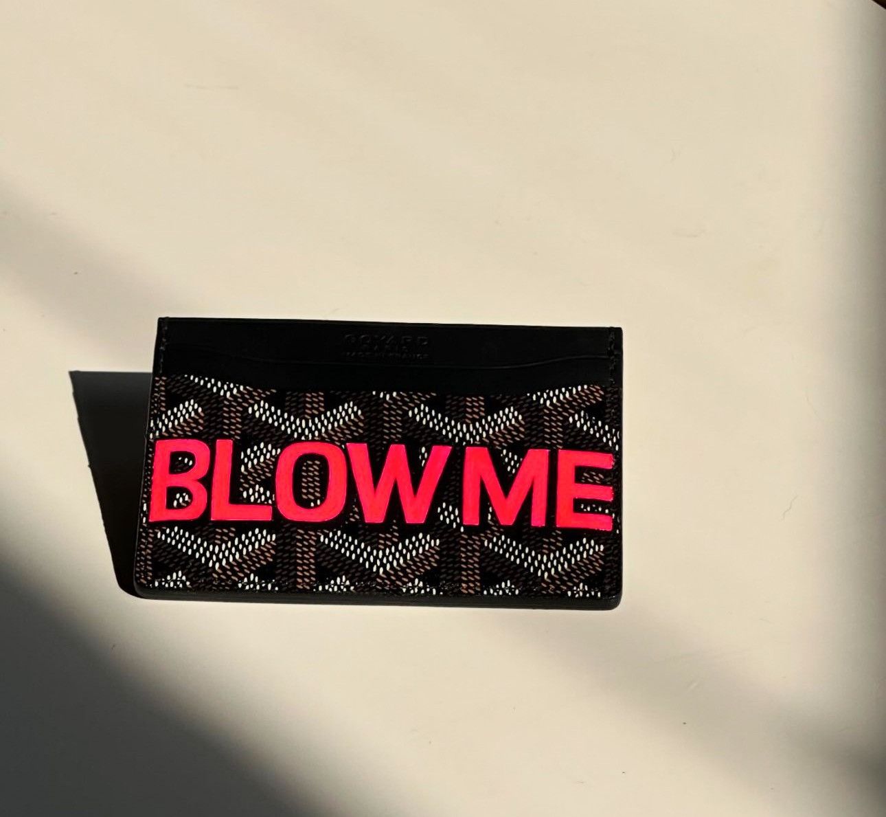 Goyard Goyard cardholder custom painted with “BLOW ME” Size ONE SIZE - 2 Thumbnail