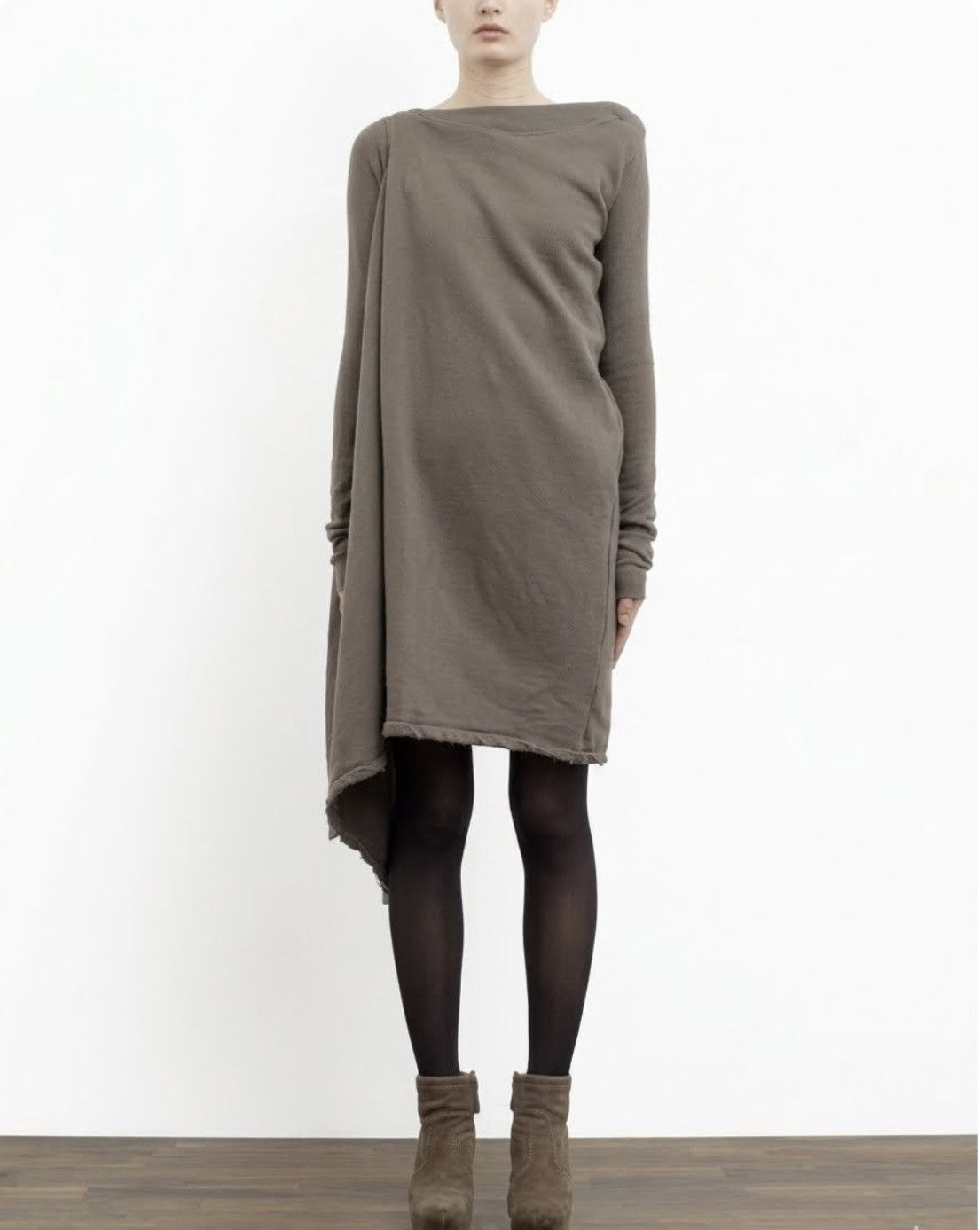 Rick Owens Drkshdw Rick Owens DRKSHDW Asymmetric Fleece Top Size US M / EU 48-50 / 2 - 6 Thumbnail