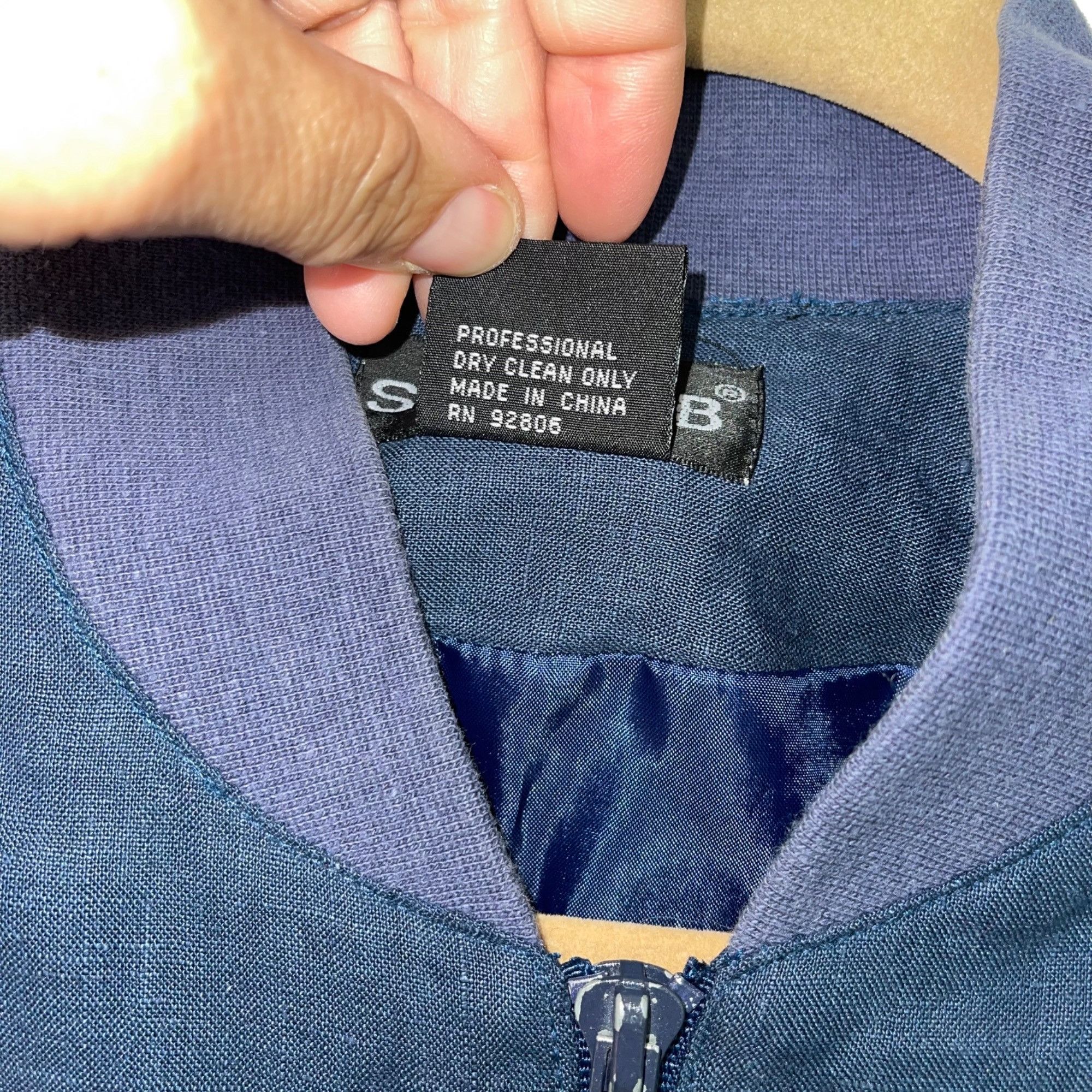 Vintage Silk Club Vintage Womens Jacket Size Small Blue Size S / US 4 / IT 40 - 5 Thumbnail