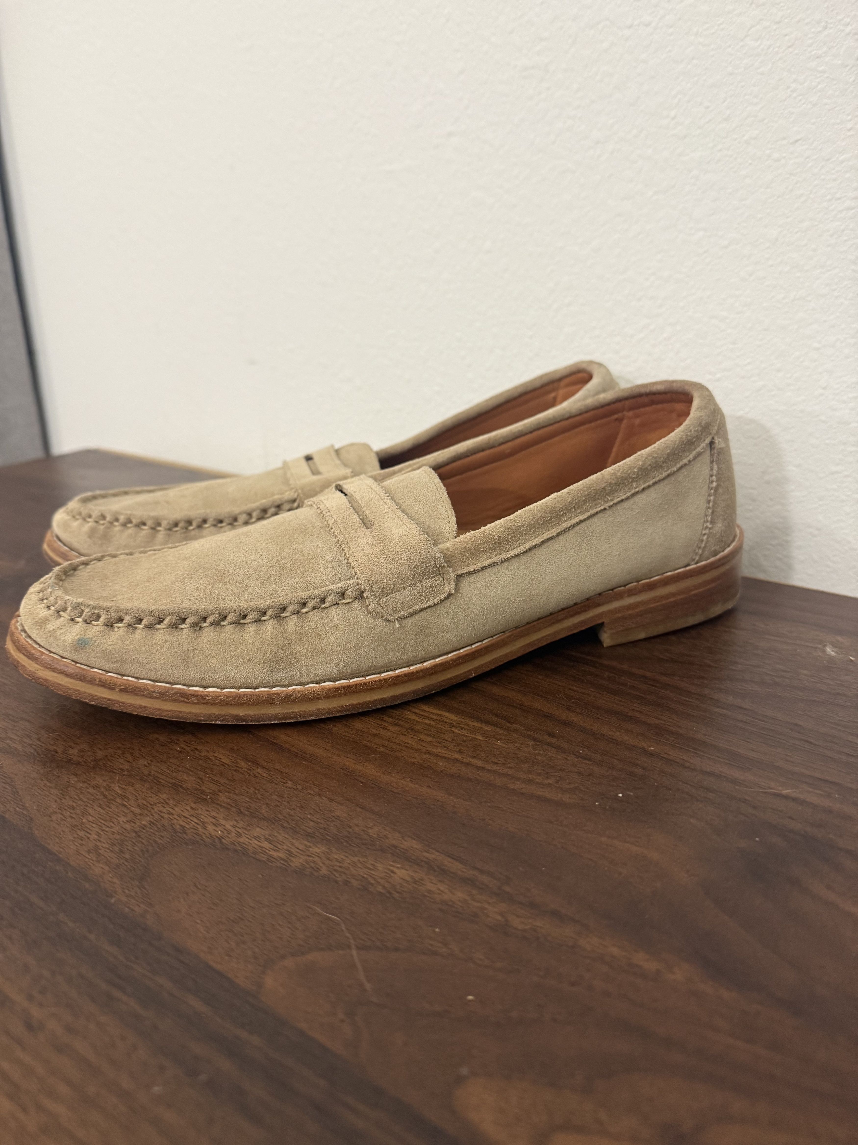 Allen Edmonds Allen Edmonds Dylan Suede Penny Loafers (9.5D) Size US 9.5 / EU 42-43 - 1 Thumbnail