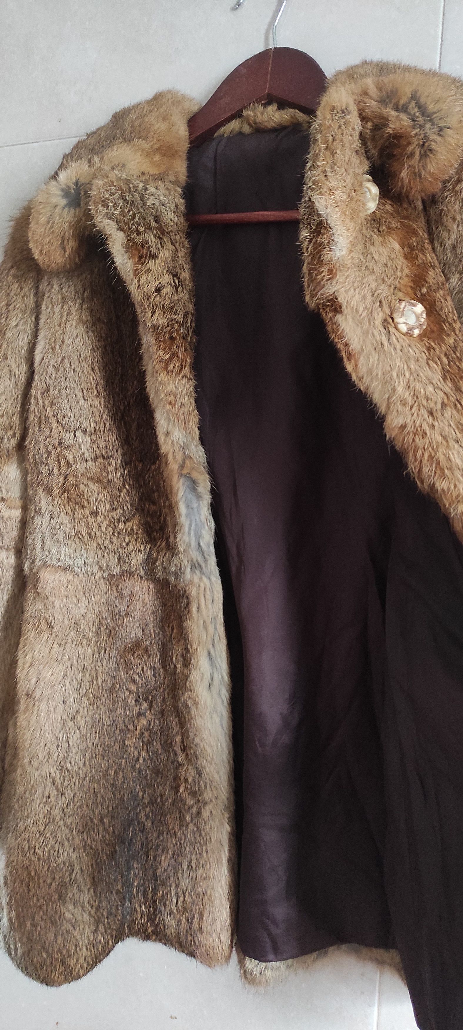 Genuine Leather × Vintage Frylane Paris Genuine Real Rabbit Fur Coat Made In France M Size M / US 6-8 / IT 42-44 - 5 Thumbnail