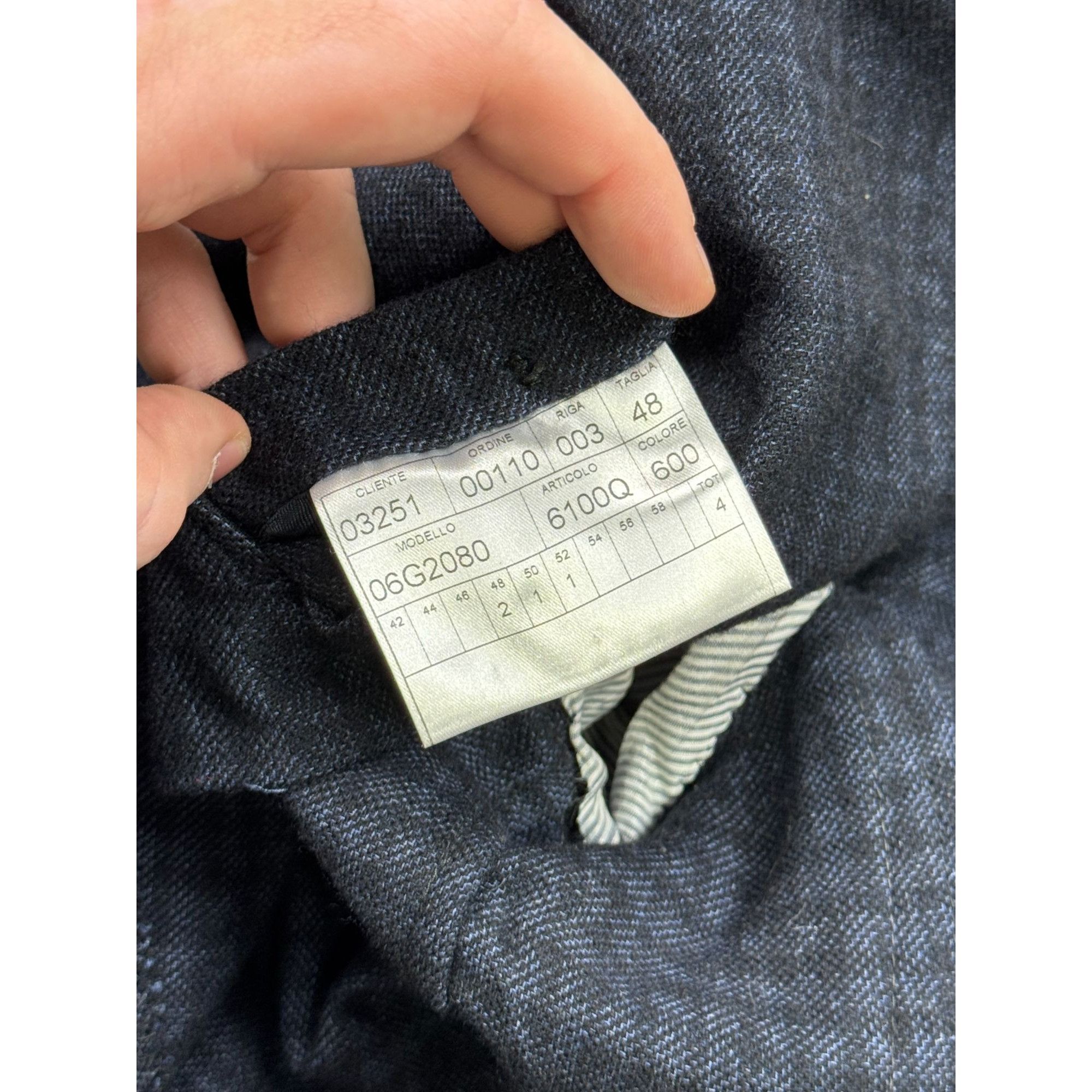 Tonello Tonello Double Breasted Wool Blazer (Y1280) Size 38R - 6 Thumbnail