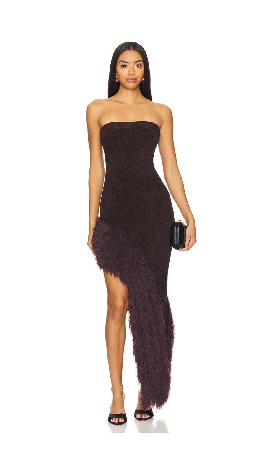 NBD NBD - Aubrey Strapless Dress in Brown Size M / US 6-8 / IT 42-44 - 2 Thumbnail