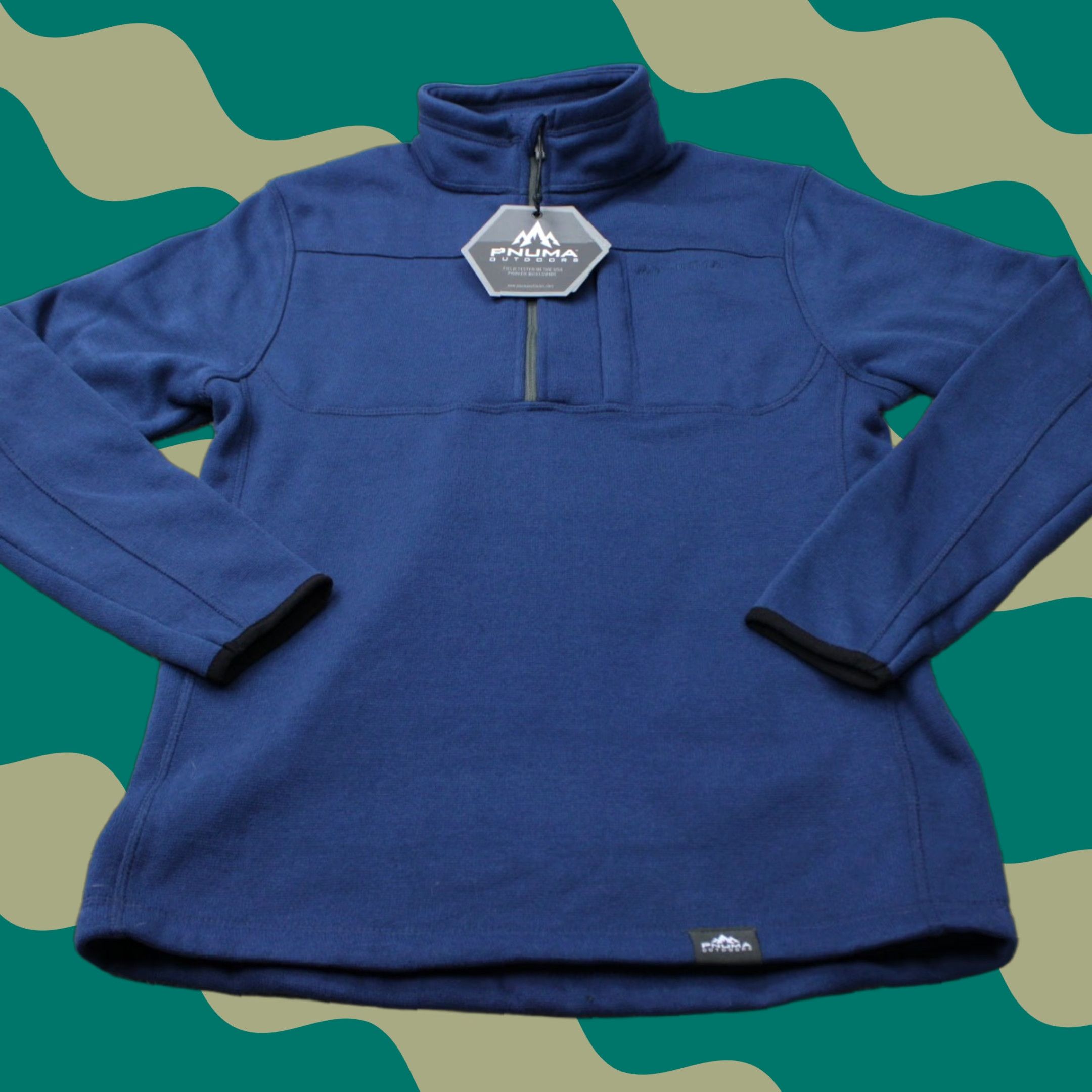 Durango Pnuma Sweatshirt Pullover 1/4 Zip Blue Mens Small Fleece NWT Size US S / EU 44-46 / 1 - 1 Thumbnail