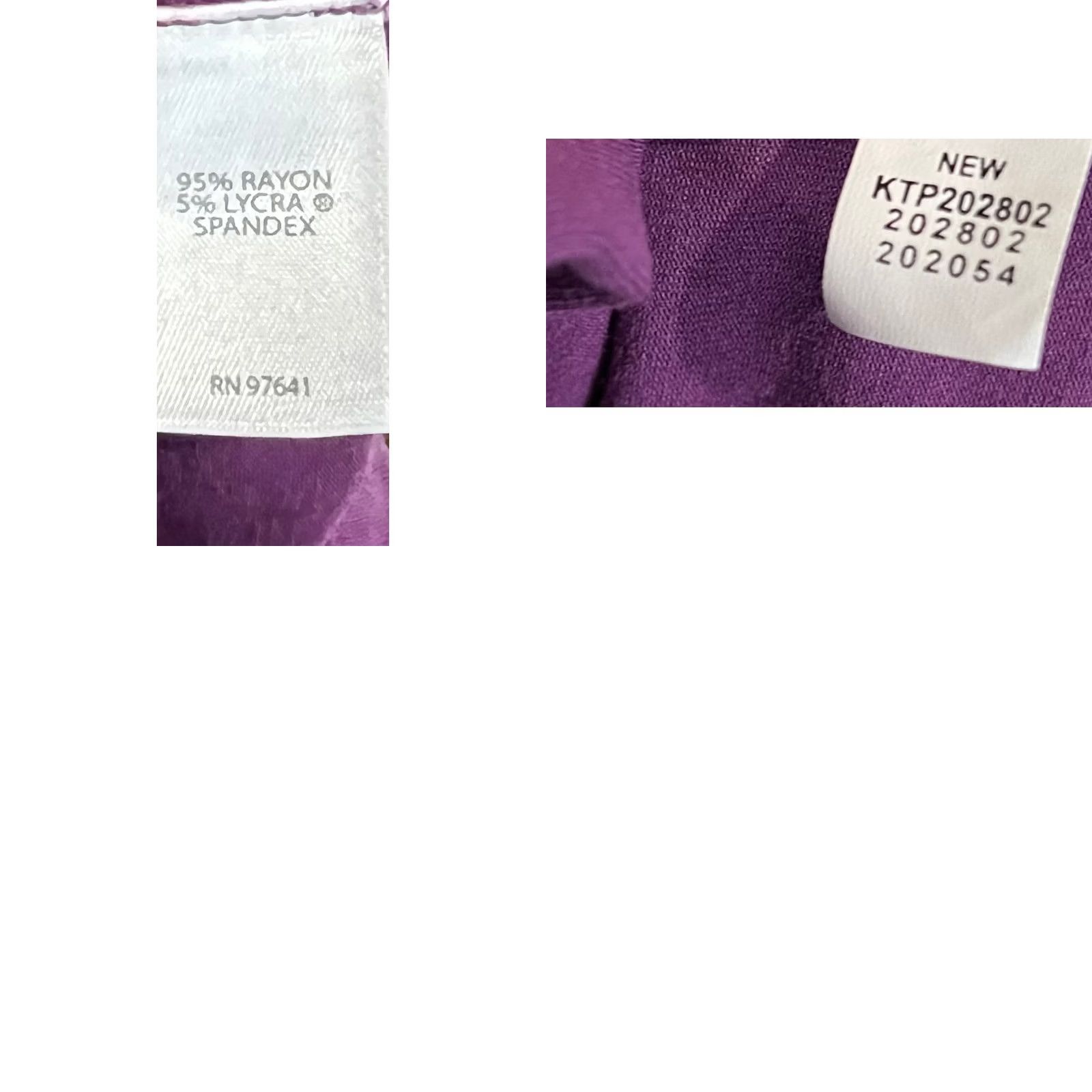 J. Jill J.Jill Wearever Top Long Sleeve Knit Button Front Tunic Pockets Women’s Petite M Purple Knit's Tunic Blouse Shirt Size M / US 6-8 / IT 42-44 - 8 Thumbnail