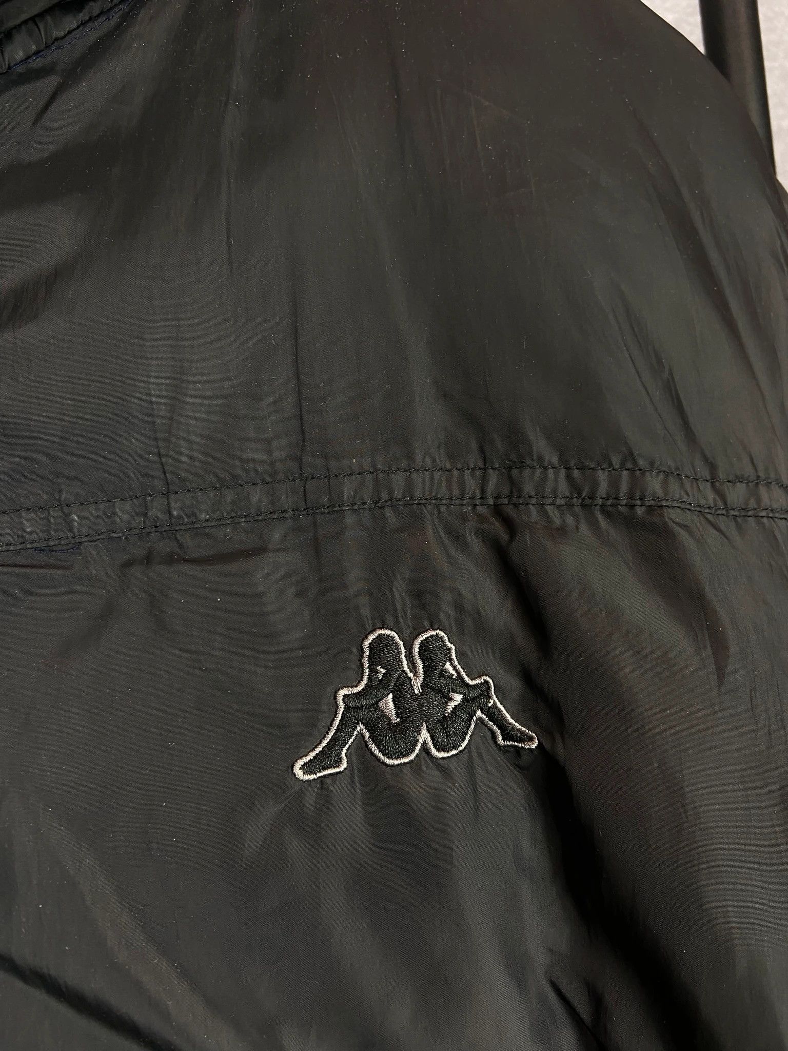 Kappa Puffer Jacket Kappa black vintage logo streetwear XL Size US XL / EU 56 / 4 - 2 Thumbnail