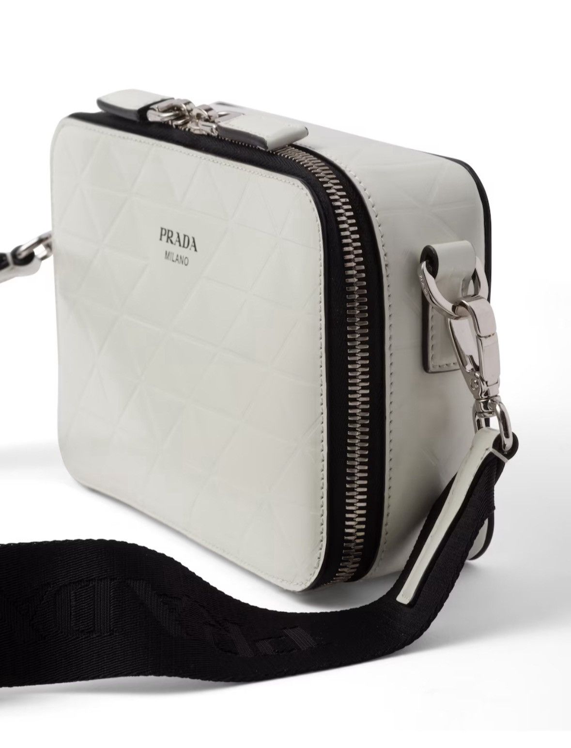 Prada PRADA Brushed Leather Bag Triangle Motif Size ONE SIZE - 3 Thumbnail