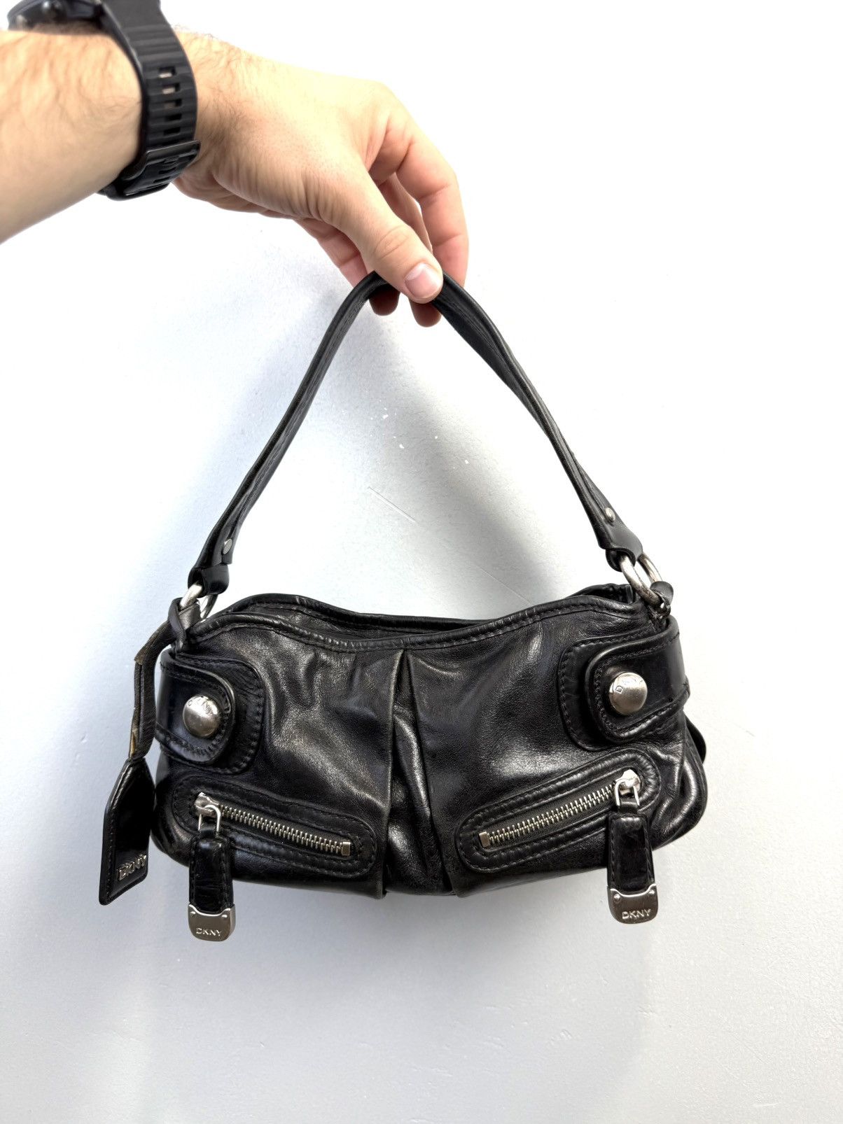 Avant Garde x Dkny Vintage Dkny Mini Y2K Bag Japan Style Hysteric Glamour in Black, Women's